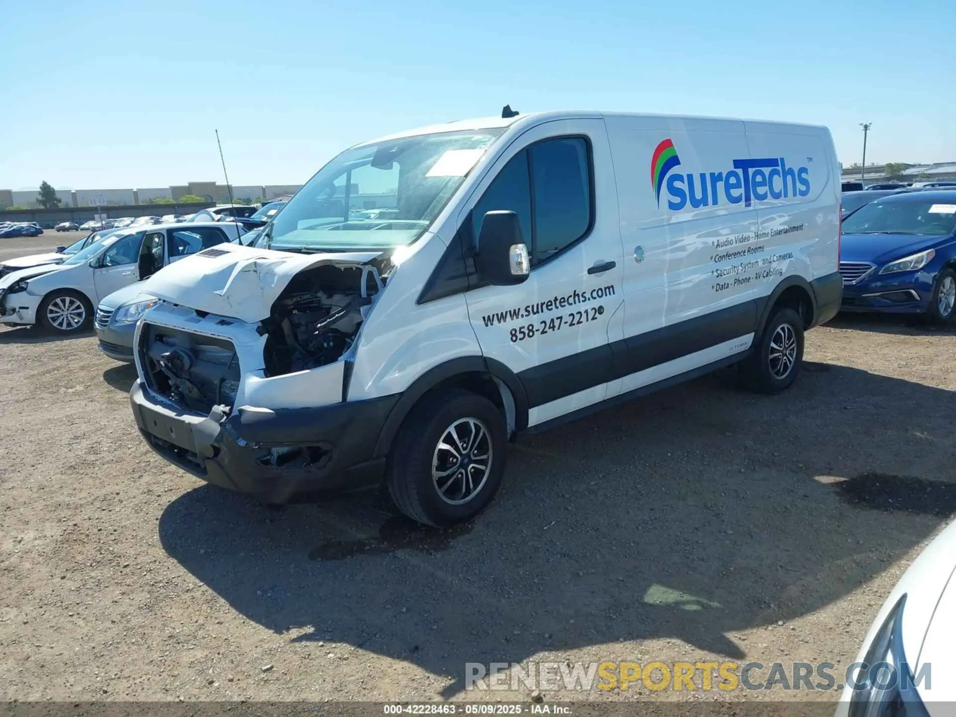 2 Photograph of a damaged car 1FTBR1YG6MKA39997 FORD TRANSIT-250 2021