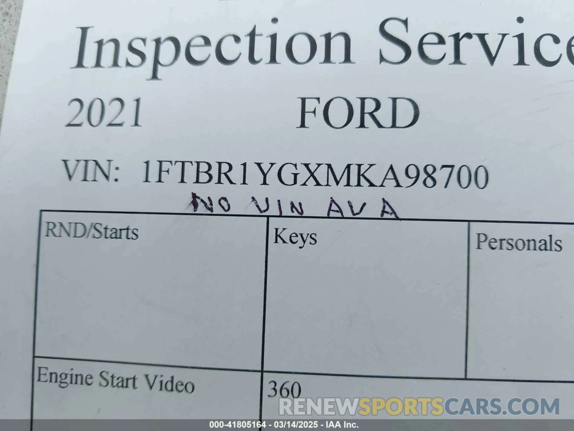 9 Photograph of a damaged car 1FTBR1YGXMKA98700 FORD TRANSIT-250 2021