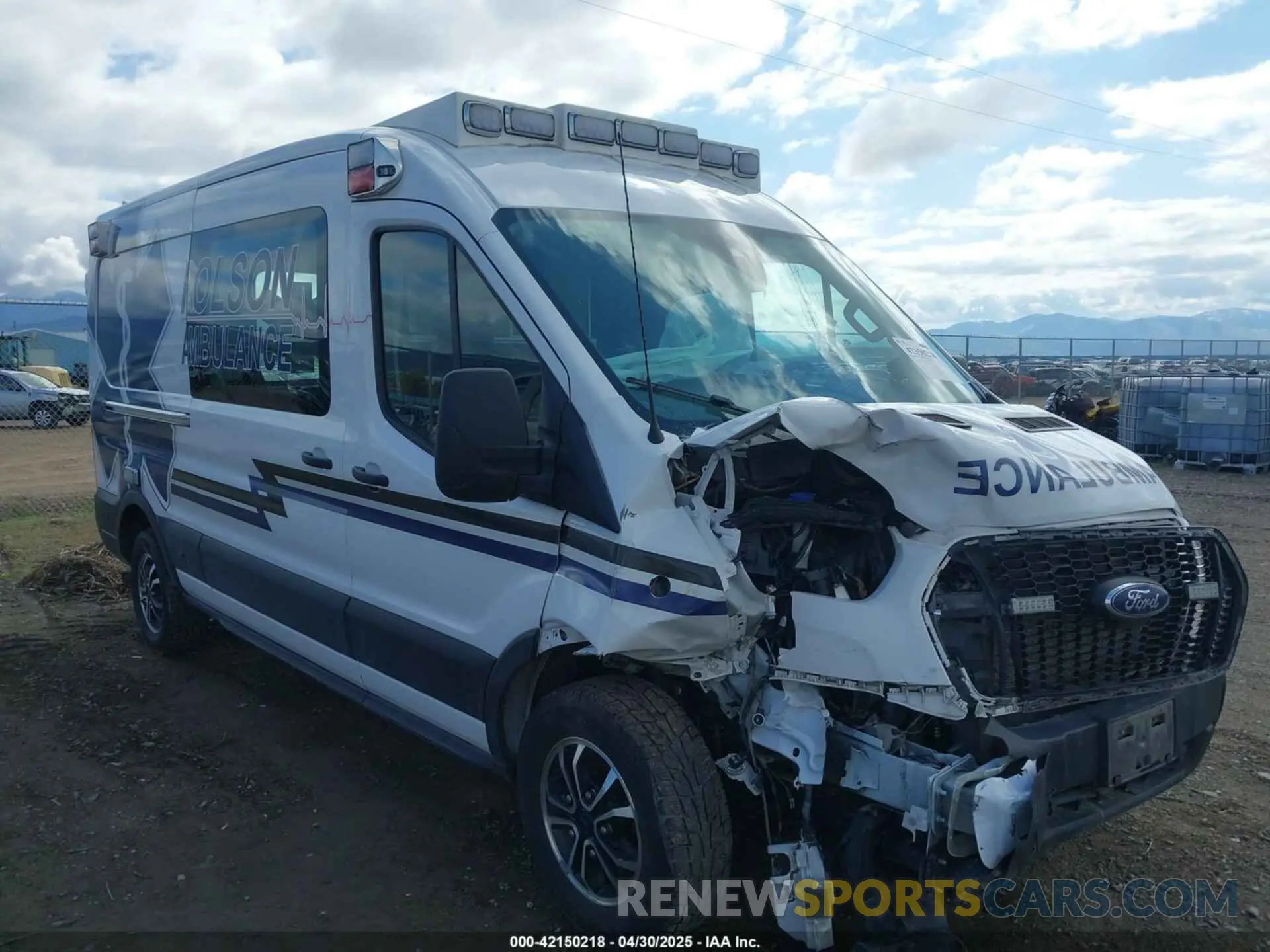 1 Photograph of a damaged car 1FDBR1CG6NKA76214 FORD TRANSIT-250 2022
