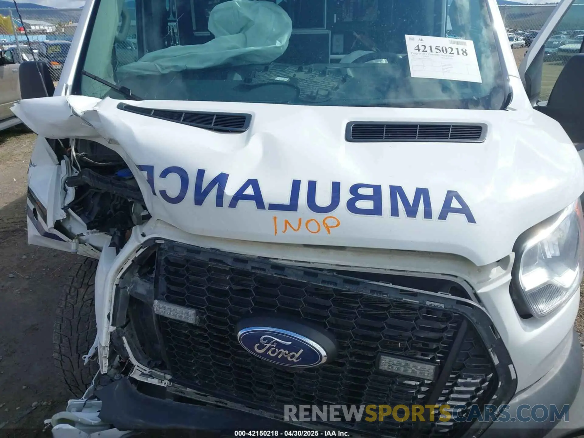 10 Photograph of a damaged car 1FDBR1CG6NKA76214 FORD TRANSIT-250 2022