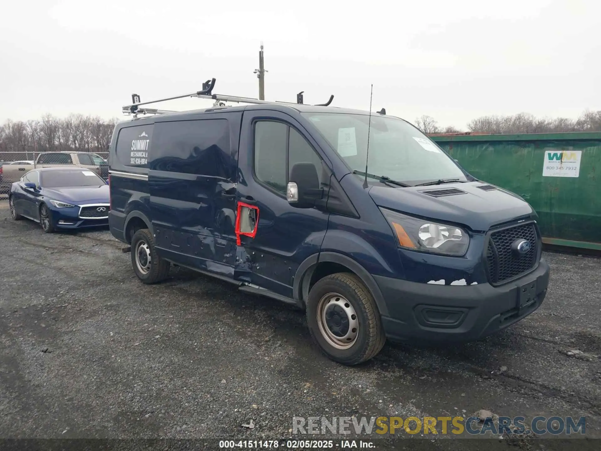 1 Photograph of a damaged car 1FTBR1Y84PKB55342 FORD TRANSIT-250 2023