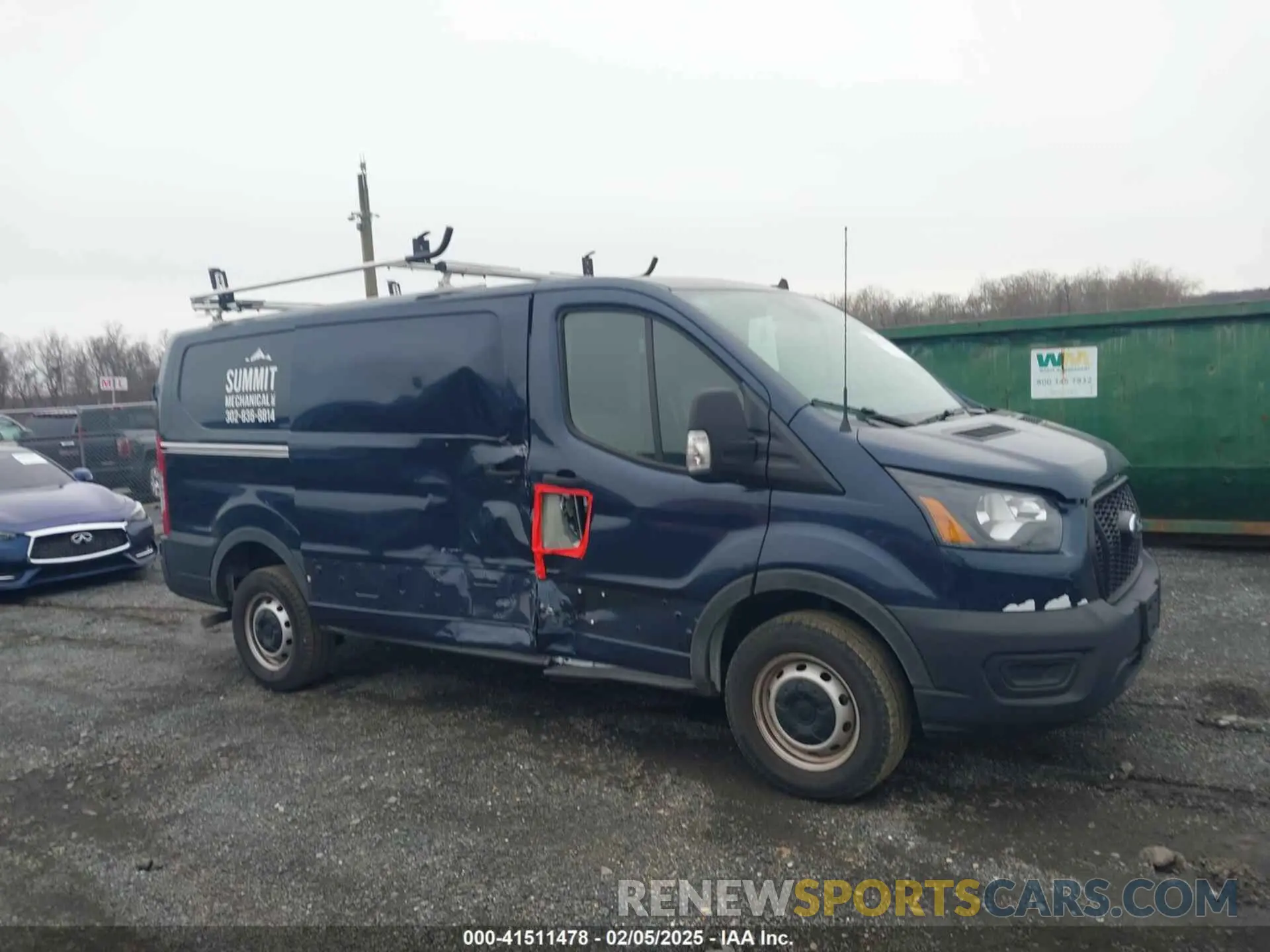 13 Photograph of a damaged car 1FTBR1Y84PKB55342 FORD TRANSIT-250 2023