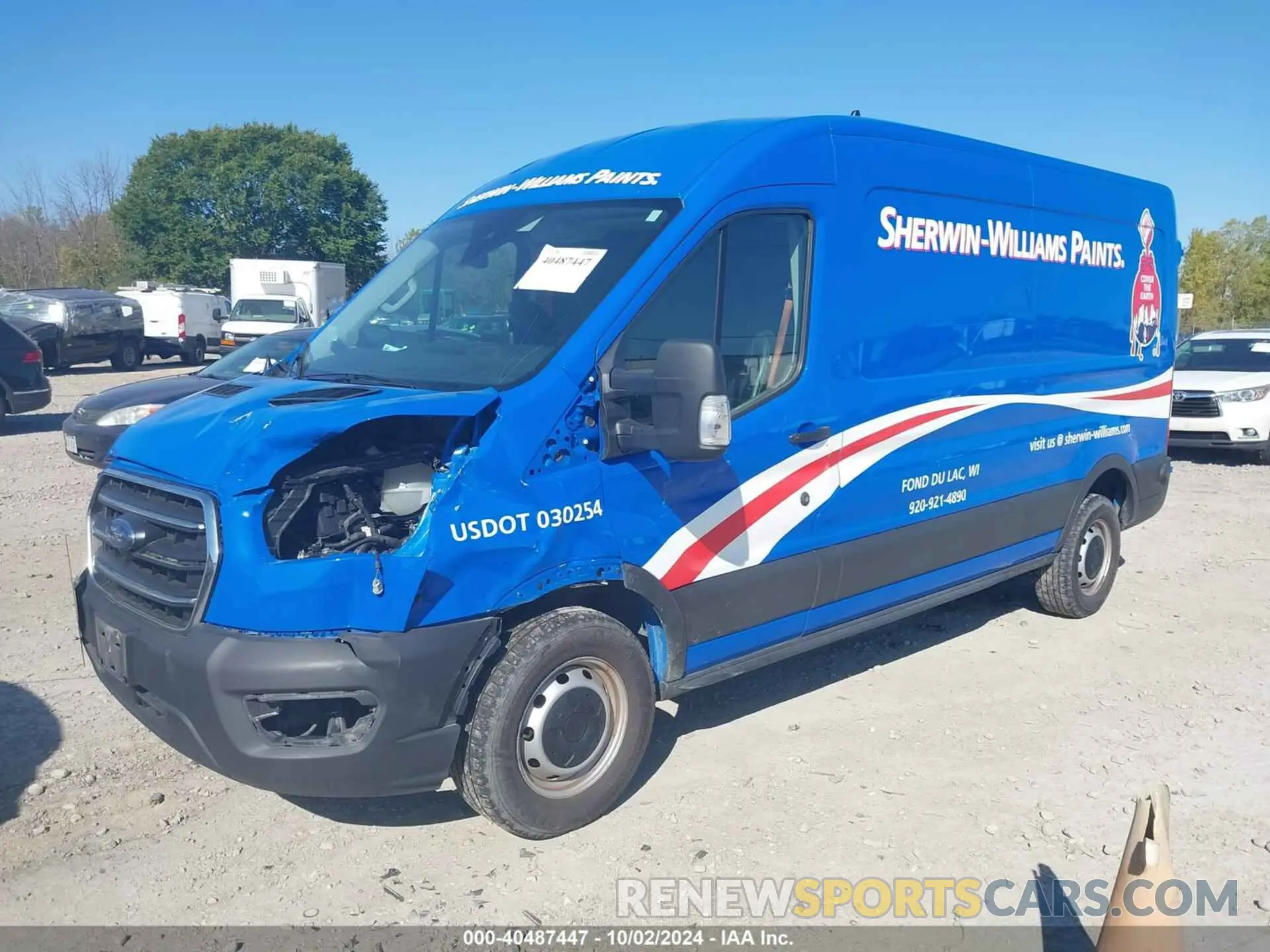 2 Photograph of a damaged car 1FTBR1C8XLKA88909 FORD TRANSIT-250 CARGO VAN 2020