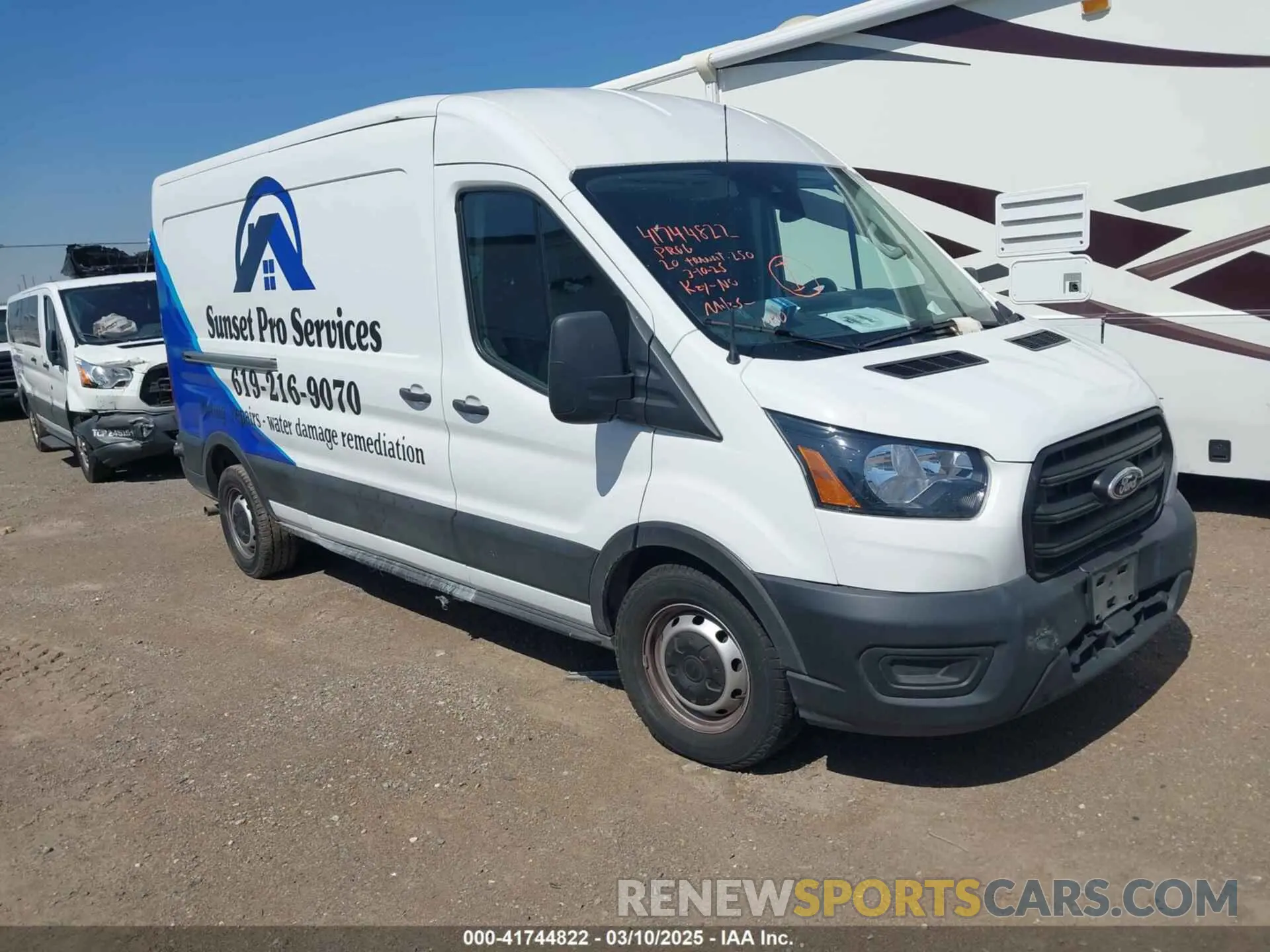 1 Photograph of a damaged car 1FTBR1C8XLKB64242 FORD TRANSIT-250 CARGO VAN 2020