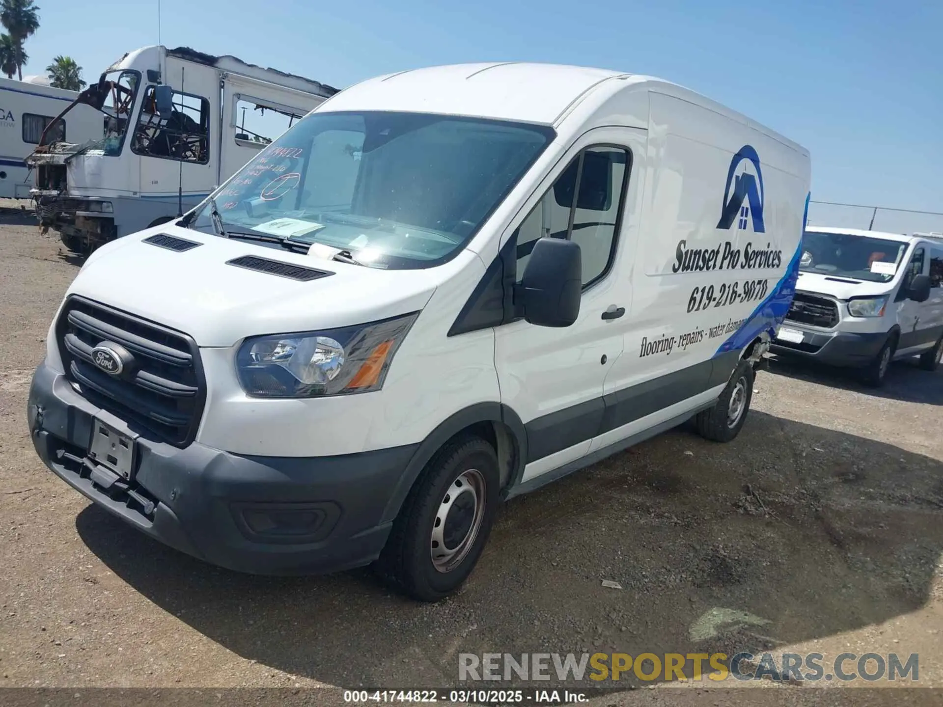 2 Photograph of a damaged car 1FTBR1C8XLKB64242 FORD TRANSIT-250 CARGO VAN 2020