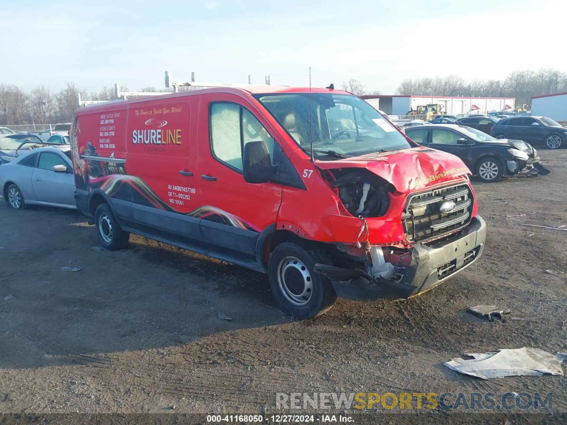 1 Photograph of a damaged car 1FTBR1Y83LKB49056 FORD TRANSIT-250 CARGO VAN 2020