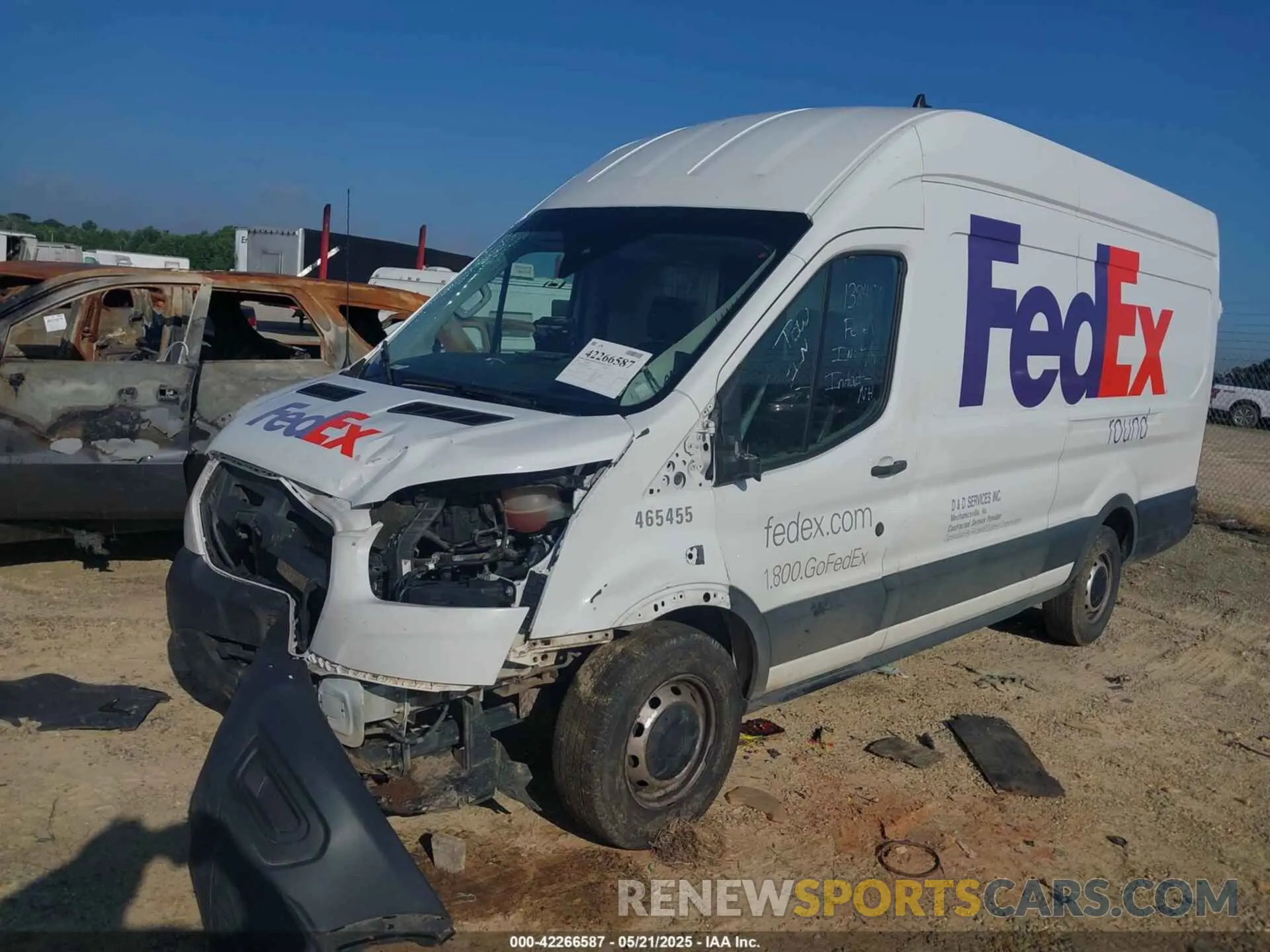 2 Photograph of a damaged car 1FTBR3X80LKB74770 FORD TRANSIT-250 CARGO VAN 2020