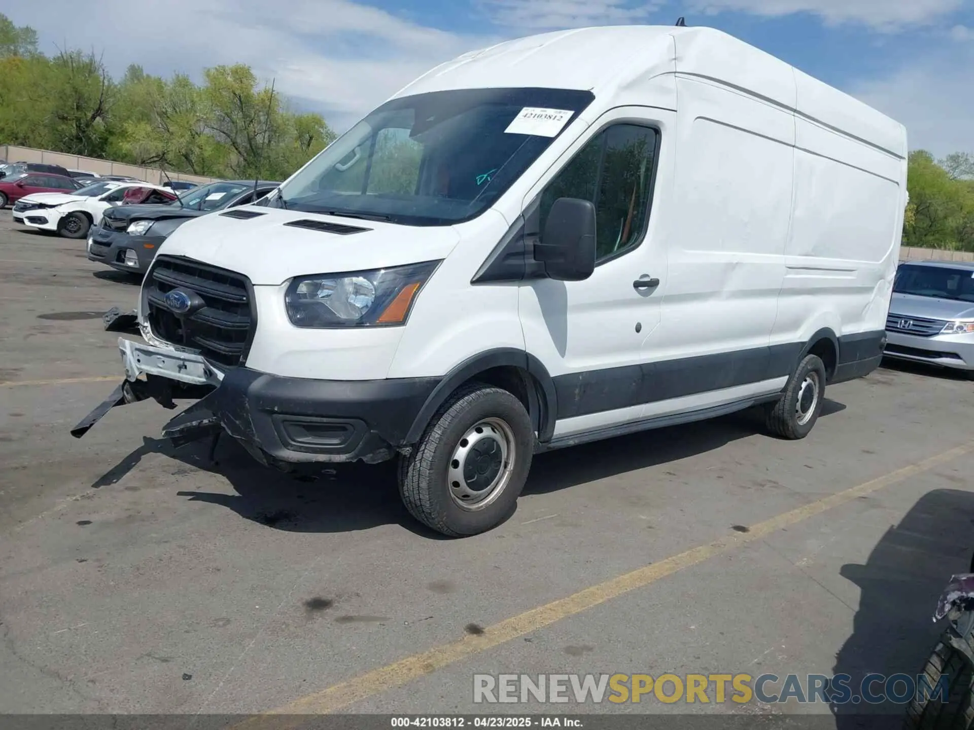 2 Photograph of a damaged car 1FTBR3X87LKB54483 FORD TRANSIT-250 CARGO VAN 2020