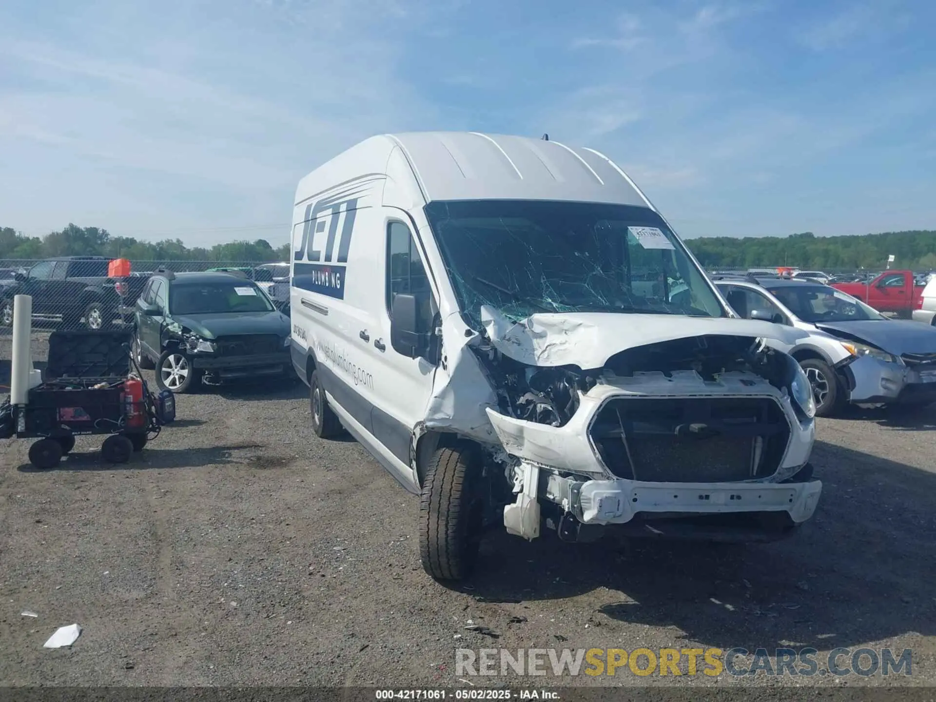 1 Photograph of a damaged car 1FTBR3X82MKA02340 FORD TRANSIT-250 CARGO VAN 2021