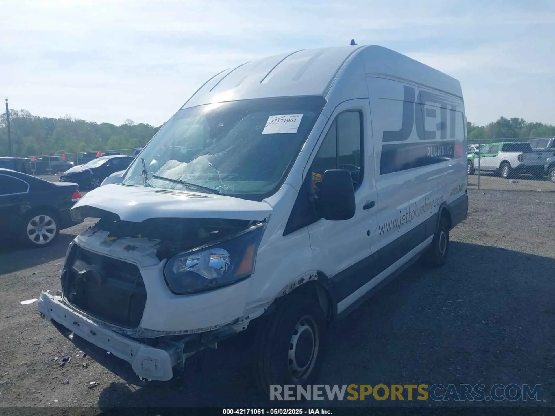 2 Photograph of a damaged car 1FTBR3X82MKA02340 FORD TRANSIT-250 CARGO VAN 2021