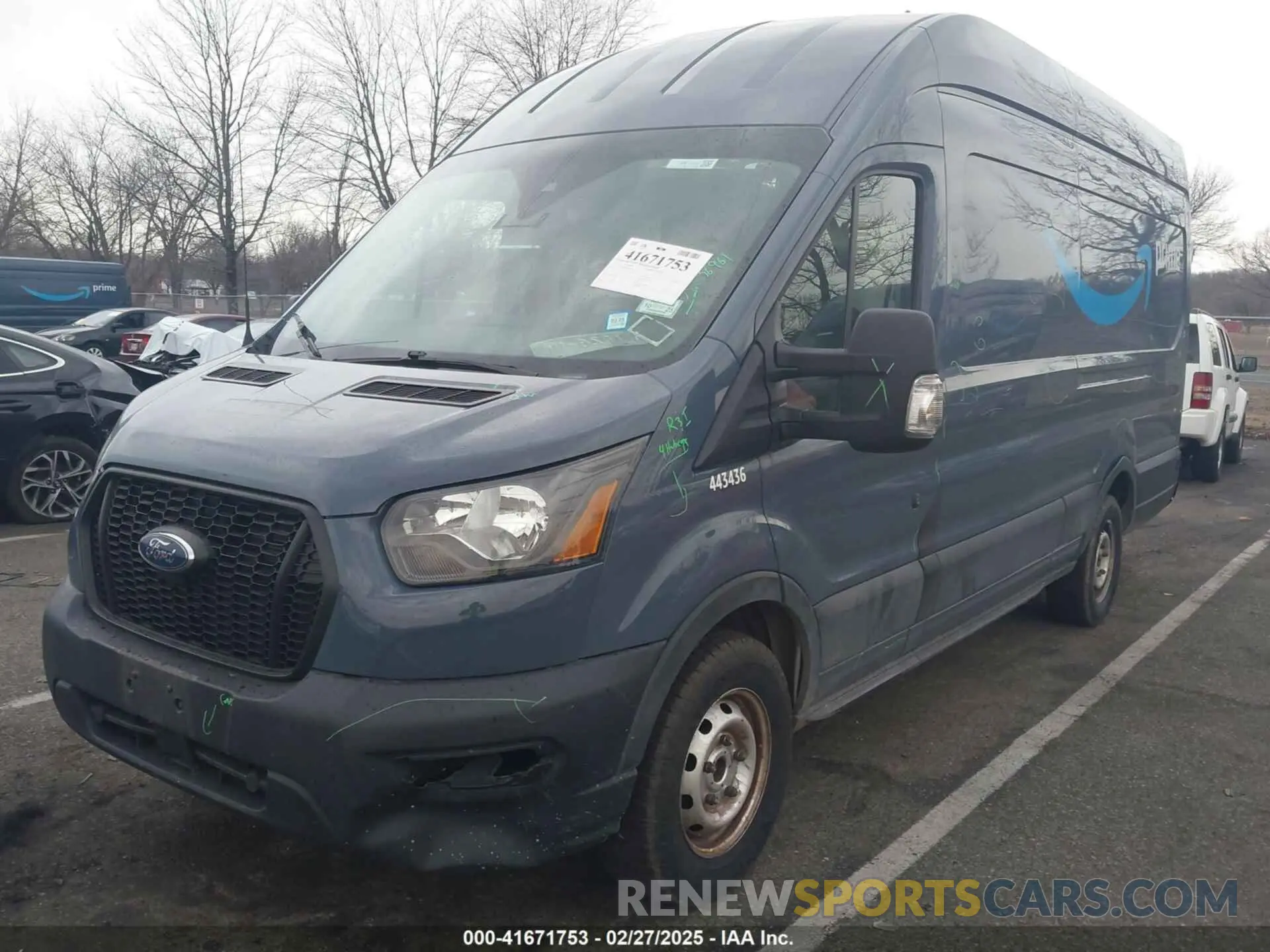 2 Photograph of a damaged car 1FTBR3X87MKA56961 FORD TRANSIT-250 CARGO VAN 2021