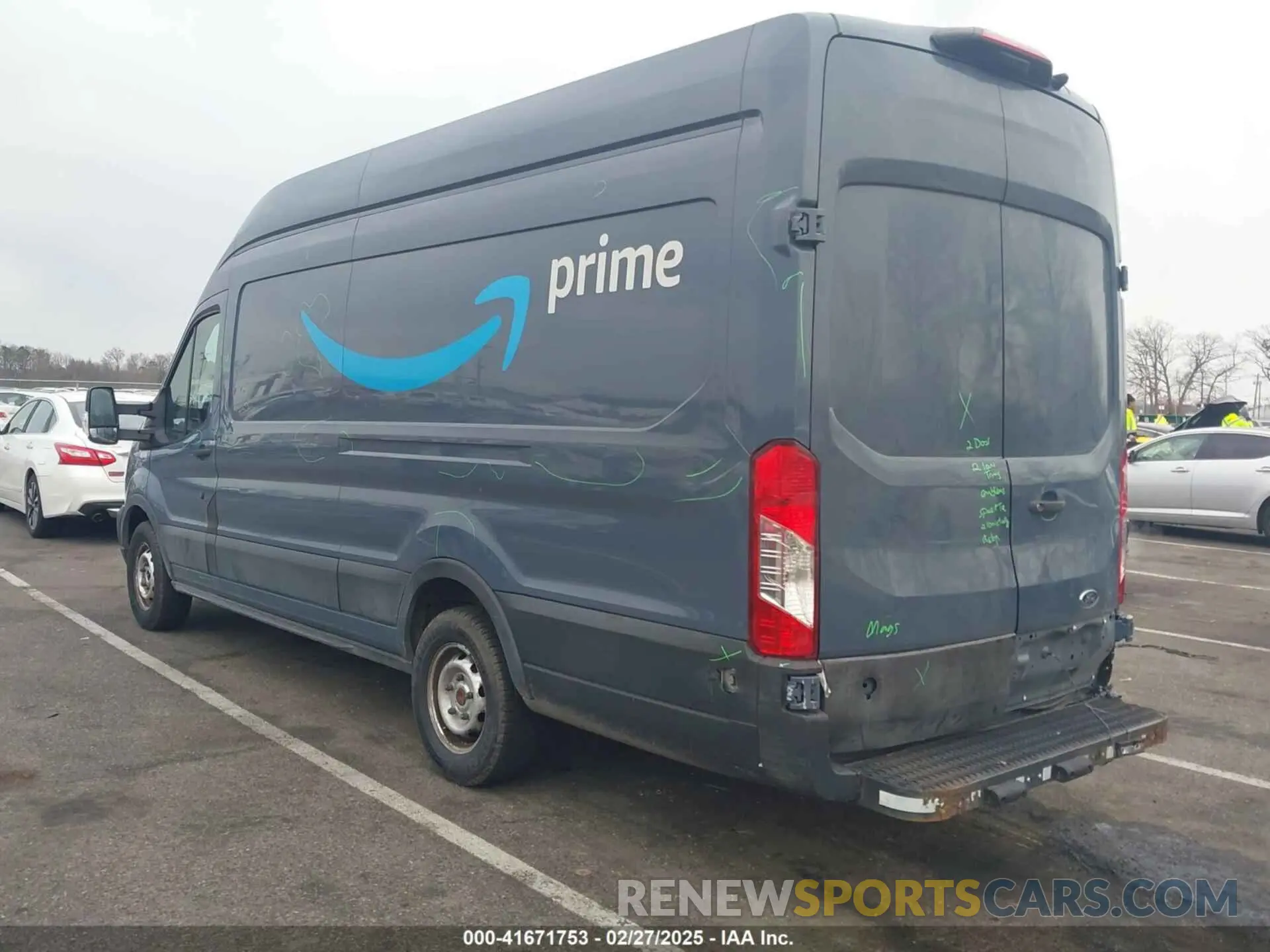 3 Photograph of a damaged car 1FTBR3X87MKA56961 FORD TRANSIT-250 CARGO VAN 2021