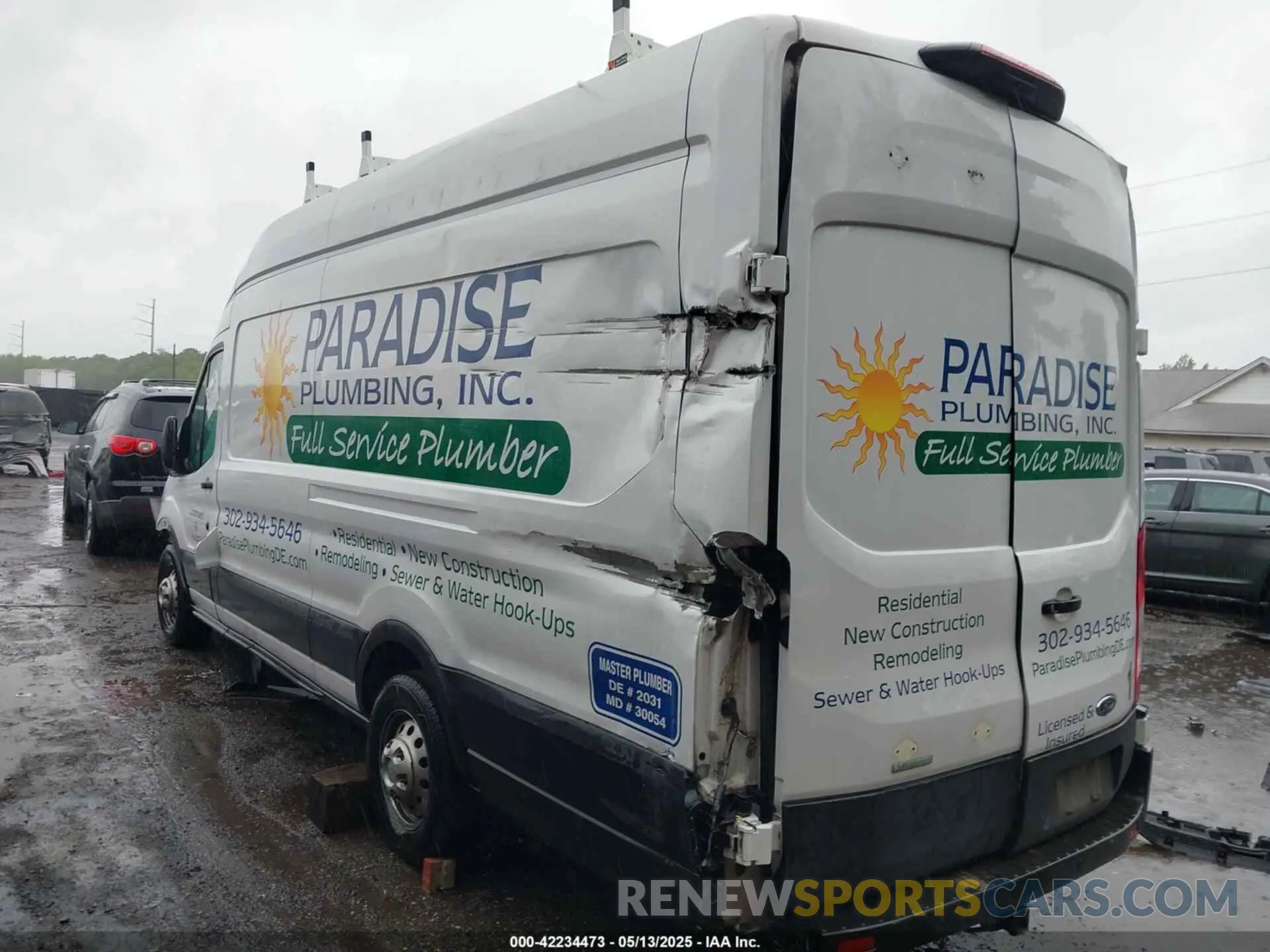 3 Photograph of a damaged car 1FTBR3UG7NKA40952 FORD TRANSIT-250 CARGO VAN 2022