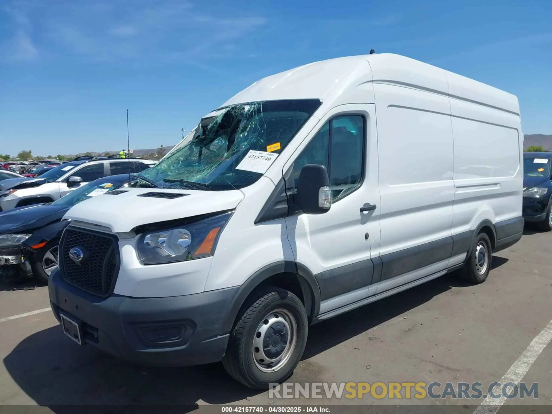 2 Photograph of a damaged car 1FTBR3XGXNKA36454 FORD TRANSIT-250 CARGO VAN 2022