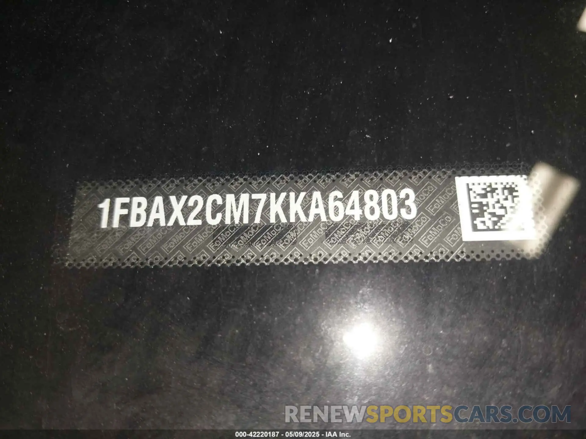 17 Photograph of a damaged car 1FBAX2CM7KKA64803 FORD TRANSIT-350 2019