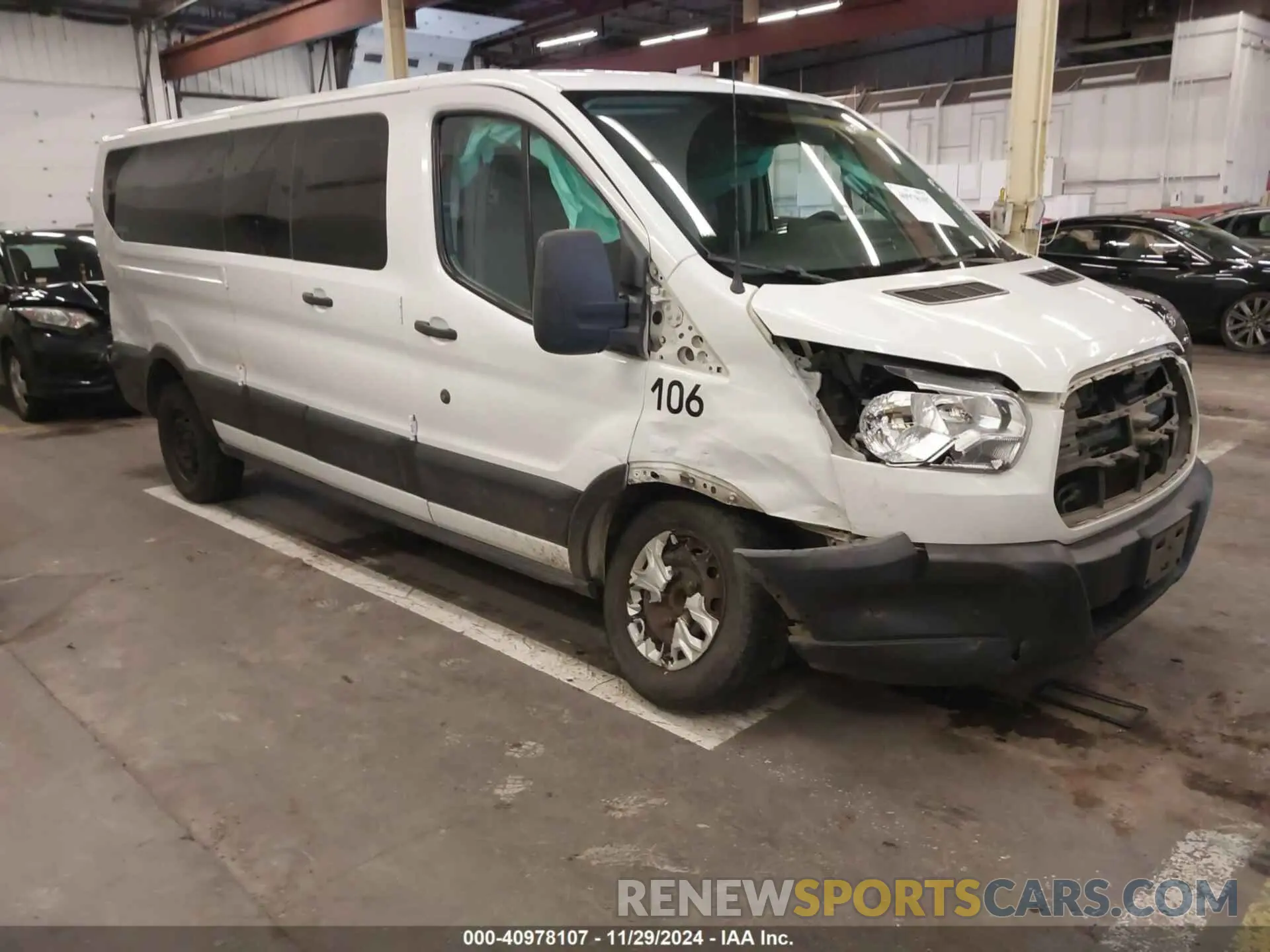 1 Photograph of a damaged car 1FBZX2ZM8KKB24761 FORD TRANSIT-350 2019