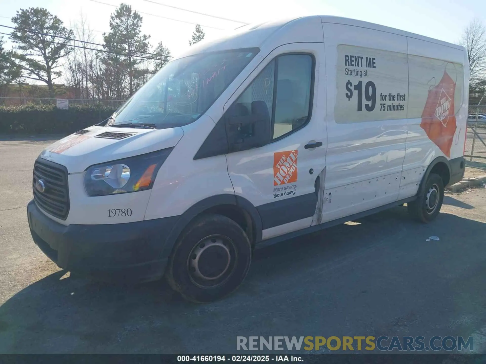2 Photograph of a damaged car 1FTBW2CM5KKB73053 FORD TRANSIT-350 2019
