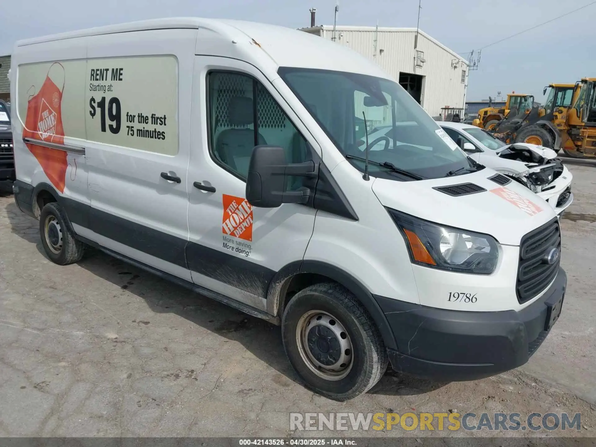 1 Photograph of a damaged car 1FTBW2CM6KKB73059 FORD TRANSIT-350 2019