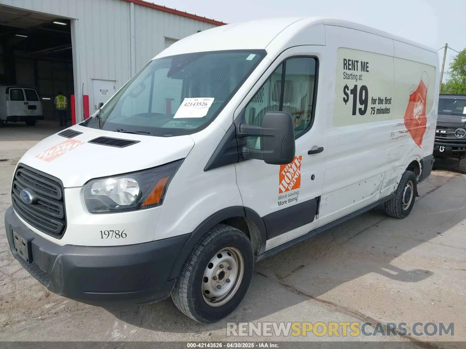 2 Photograph of a damaged car 1FTBW2CM6KKB73059 FORD TRANSIT-350 2019