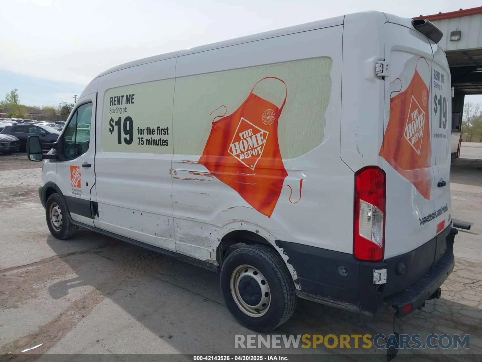 3 Photograph of a damaged car 1FTBW2CM6KKB73059 FORD TRANSIT-350 2019