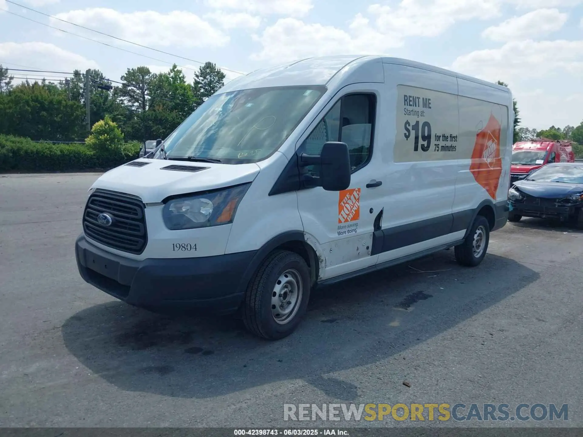 2 Photograph of a damaged car 1FTBW2CM8KKB73077 FORD TRANSIT-350 2019