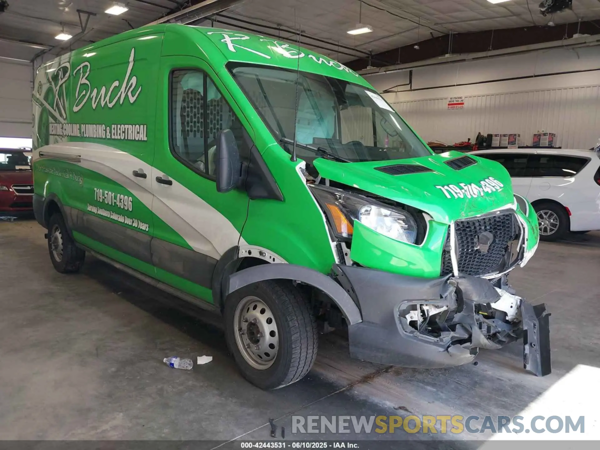 1 Photograph of a damaged car 1FTBW2C88PKB27307 FORD TRANSIT-350 2023