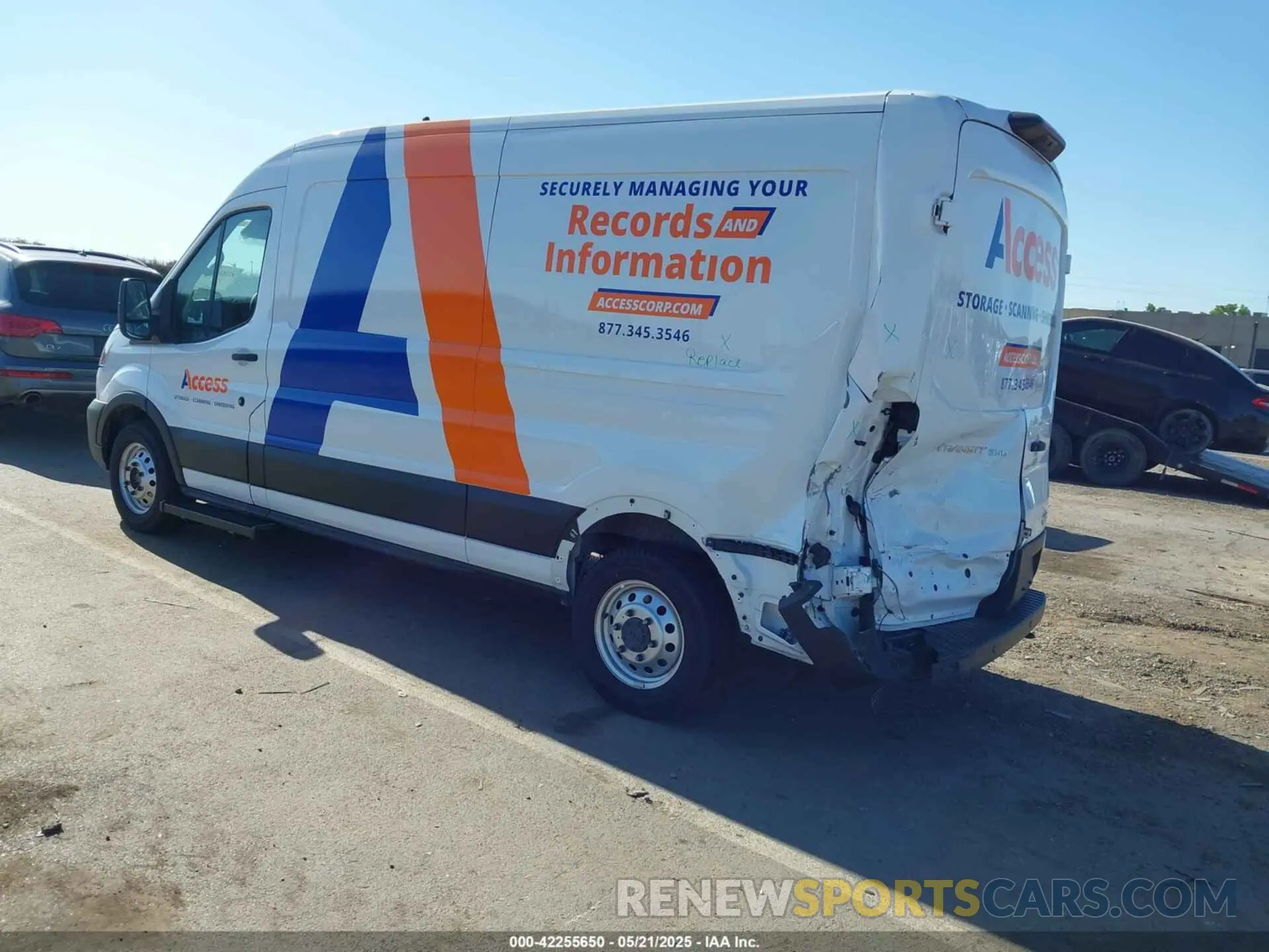 3 Photograph of a damaged car 1FTBW9C86PKA45956 FORD TRANSIT-350 2023
