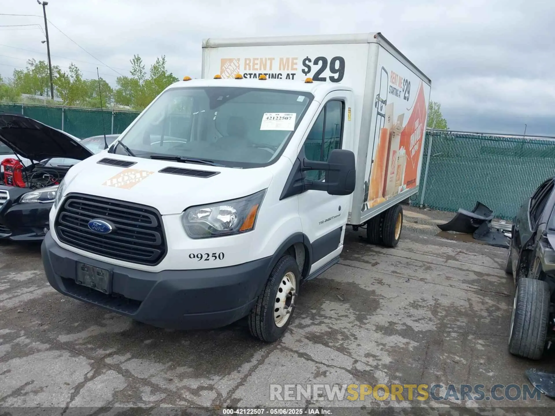 2 Photograph of a damaged car 1FDBF8ZM4KKA83933 FORD TRANSIT-350 CAB 2019