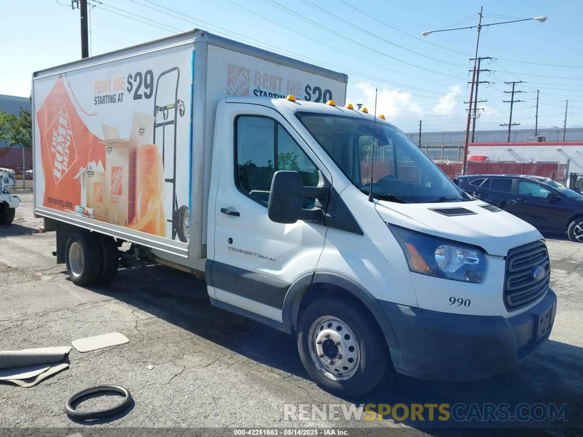 1 Photograph of a damaged car 1FDBF8ZM7KKA38548 FORD TRANSIT-350 CAB 2019