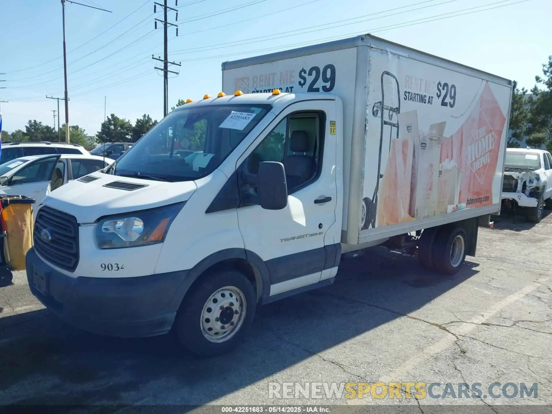 2 Photograph of a damaged car 1FDBF8ZM7KKA38548 FORD TRANSIT-350 CAB 2019