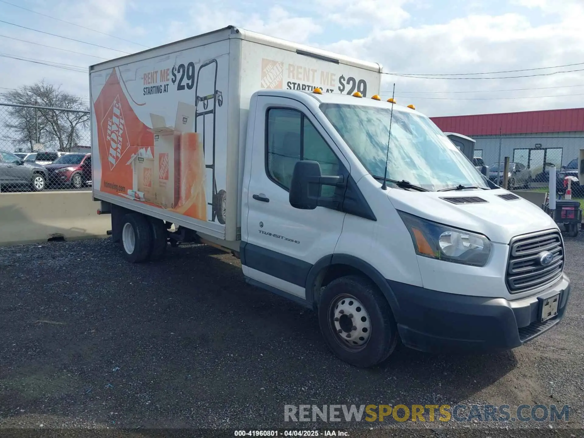 1 Photograph of a damaged car 1FDBF8ZM9KKA87024 FORD TRANSIT-350 CAB 2019