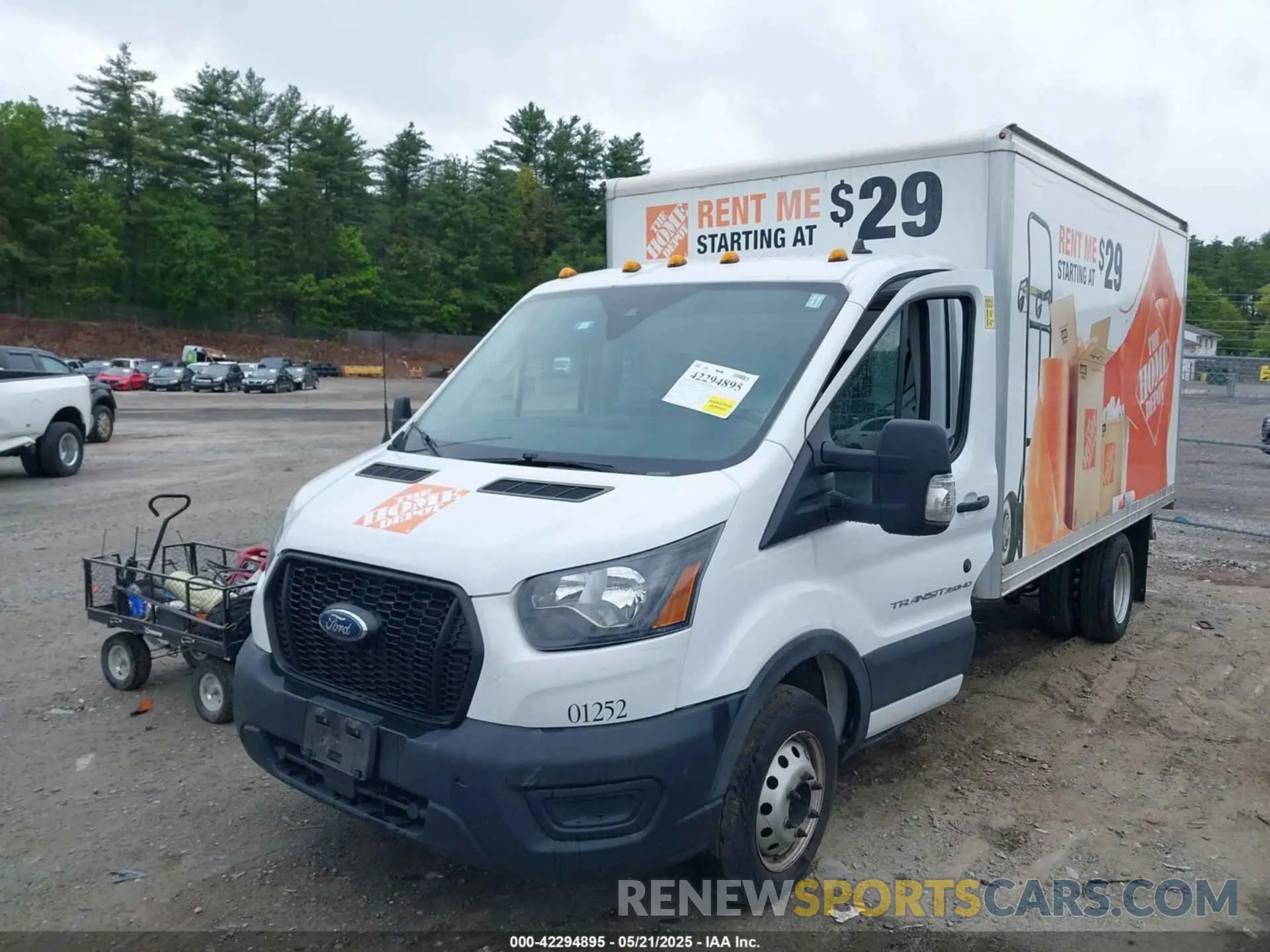 2 Photograph of a damaged car 1FDBF6Z84MKA80671 FORD TRANSIT-350 CAB 2021