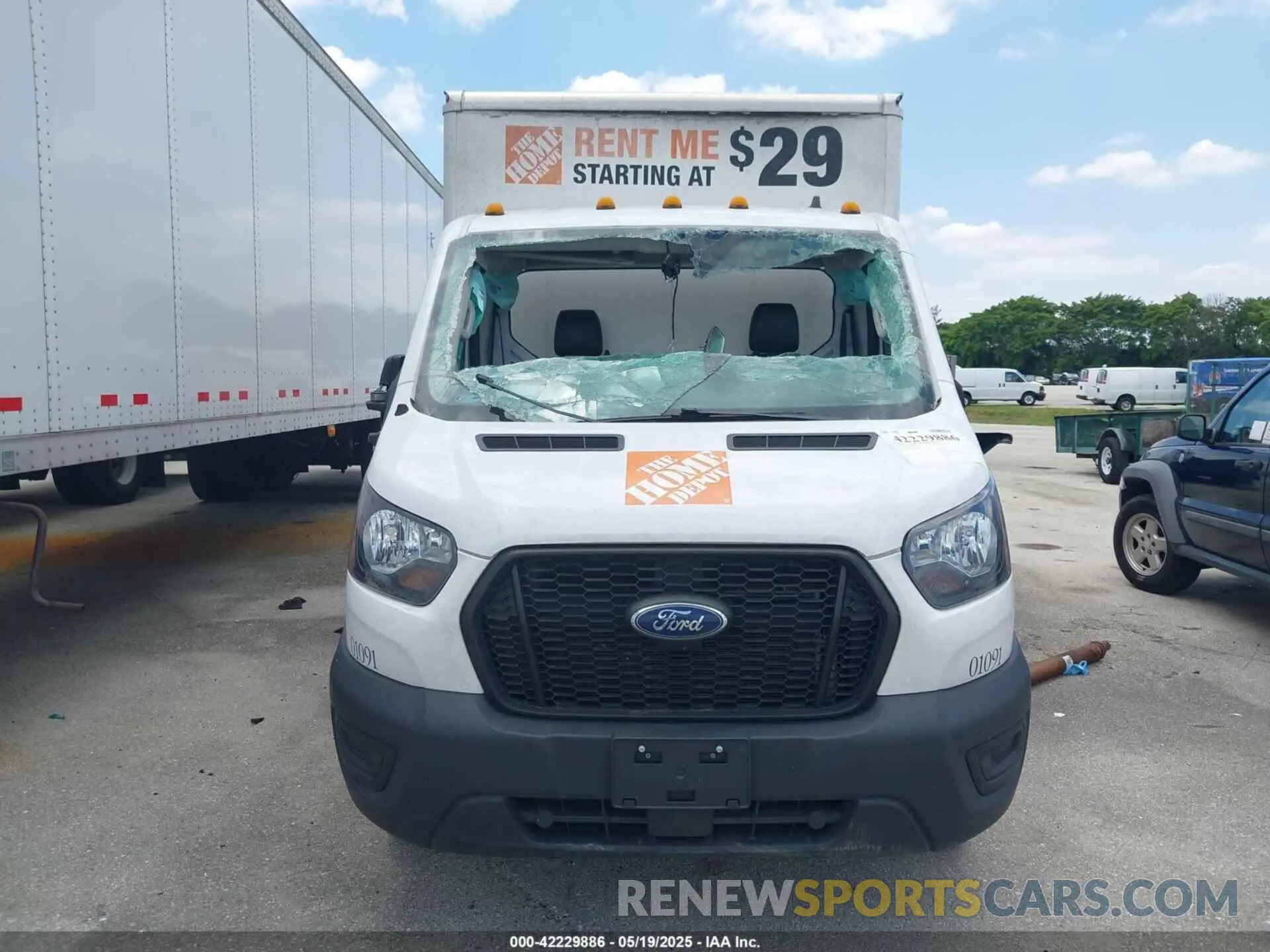 13 Photograph of a damaged car 1FDBF6Z87MKA43002 FORD TRANSIT-350 CAB 2021