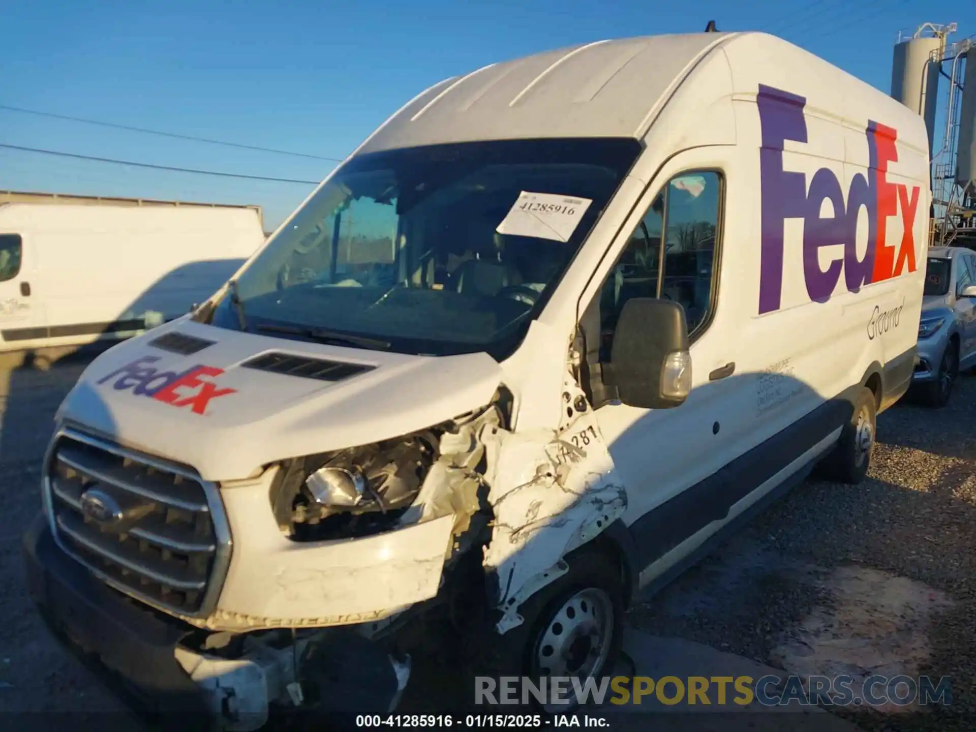 2 Photograph of a damaged car 1FTBW3U81LKB34081 FORD TRANSIT-350 CARGO VAN 2020