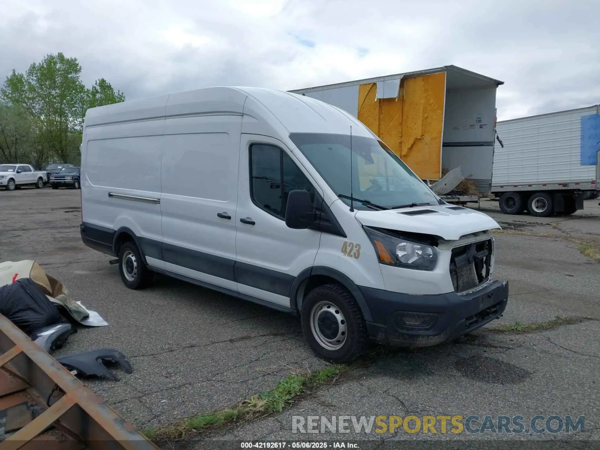 1 Photograph of a damaged car 1FTBW3X87LKB58655 FORD TRANSIT-350 CARGO VAN 2020