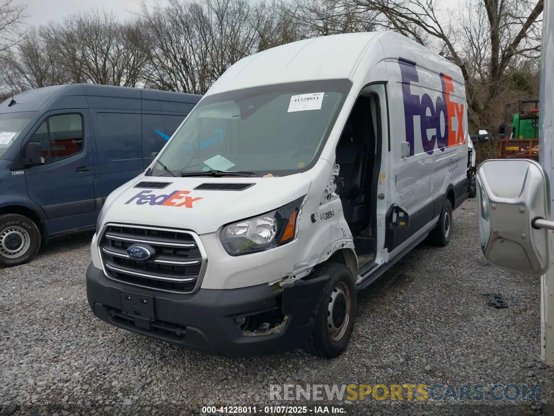 2 Photograph of a damaged car 1FTBW3X8XLKB37251 FORD TRANSIT-350 CARGO VAN 2020