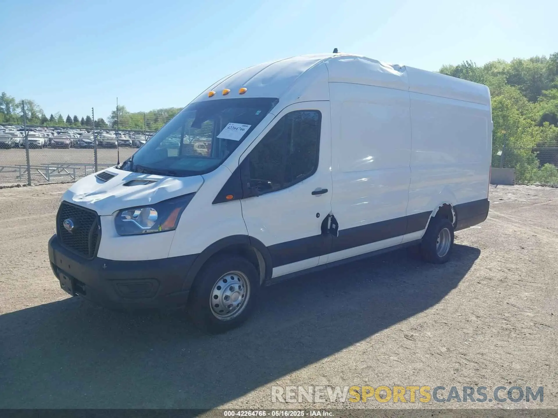 2 Photograph of a damaged car 1FTBF4XG6MKA37193 FORD TRANSIT-350 CARGO VAN 2021