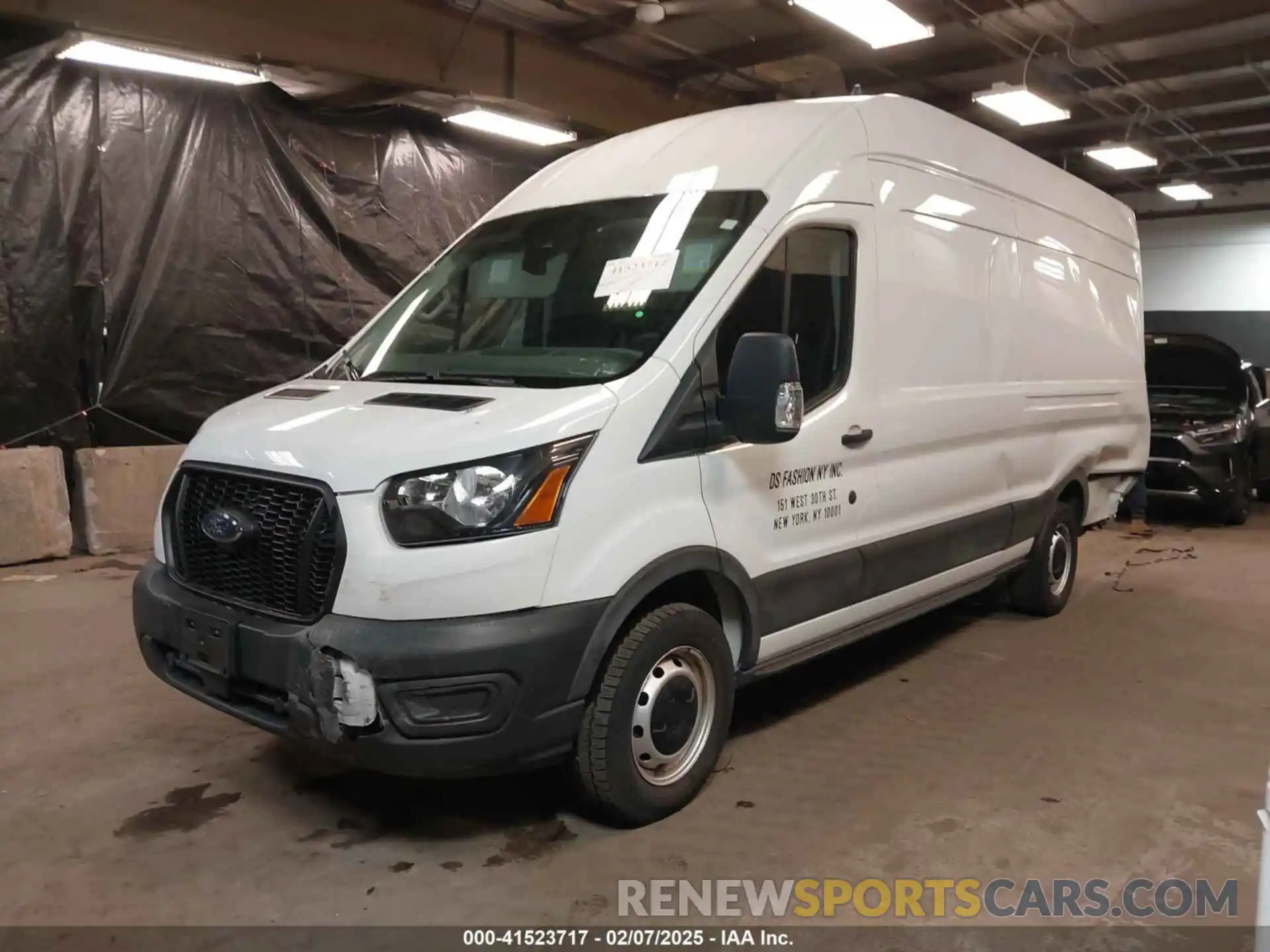 2 Photograph of a damaged car 1FTBW3X83MKA06759 FORD TRANSIT-350 CARGO VAN 2021