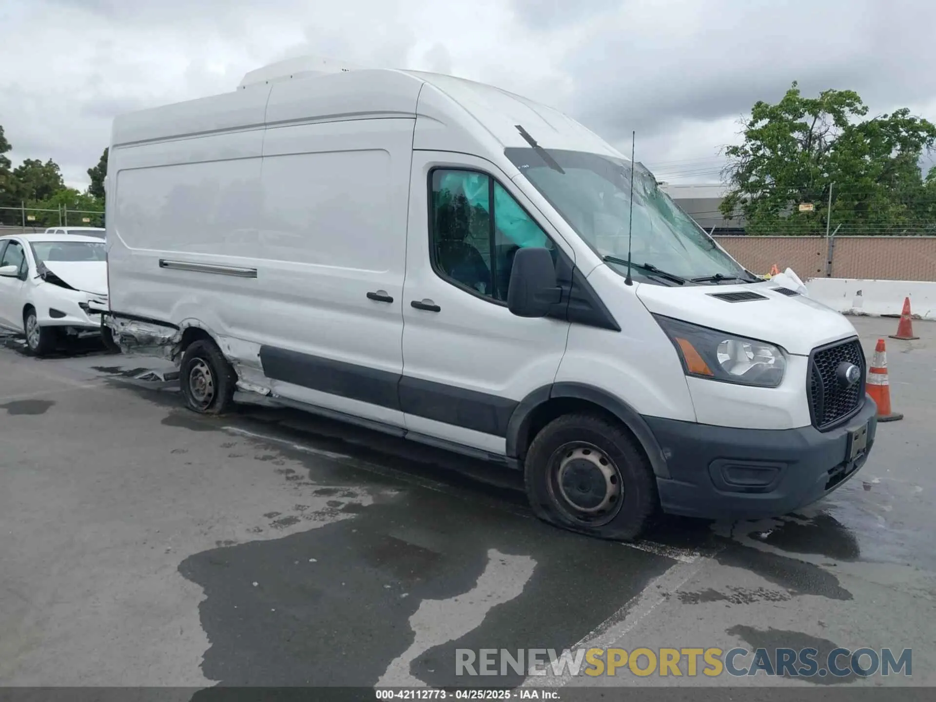 1 Photograph of a damaged car 1FTBW3X87MKA75793 FORD TRANSIT-350 CARGO VAN 2021