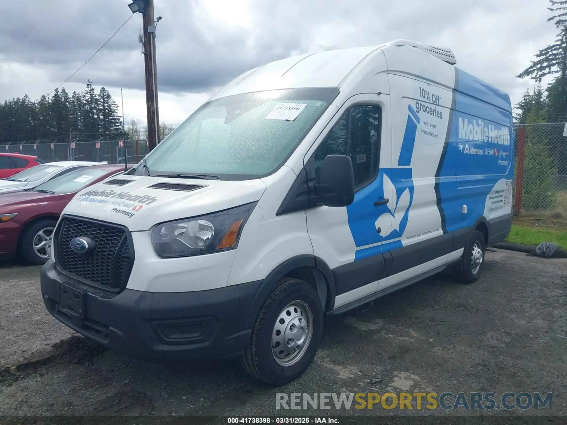 2 Photograph of a damaged car 1FTBW3U85NKA85308 FORD TRANSIT-350 CARGO VAN 2022