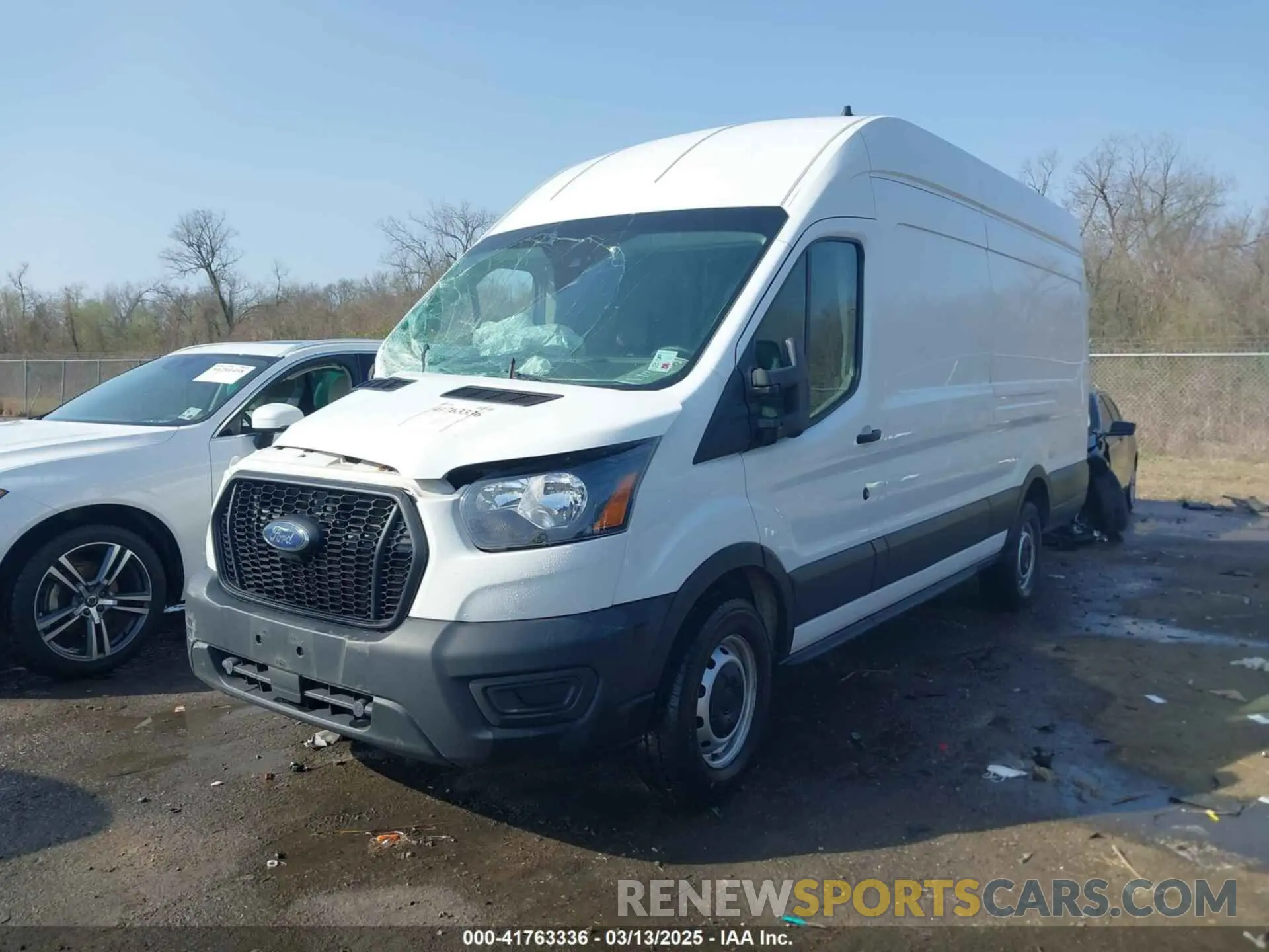 2 Photograph of a damaged car 1FTBW3X81NKA04543 FORD TRANSIT-350 CARGO VAN 2022
