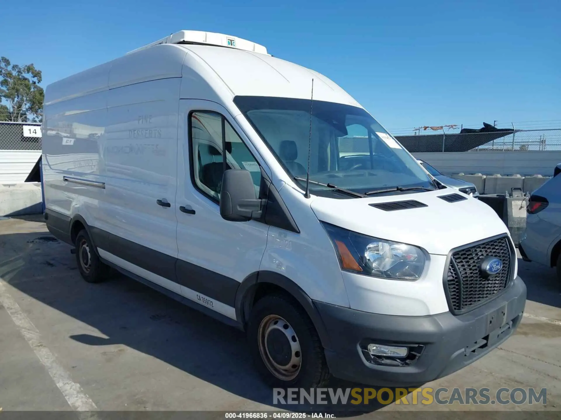 1 Photograph of a damaged car 1FTBW3X83NKA36099 FORD TRANSIT-350 CARGO VAN 2022