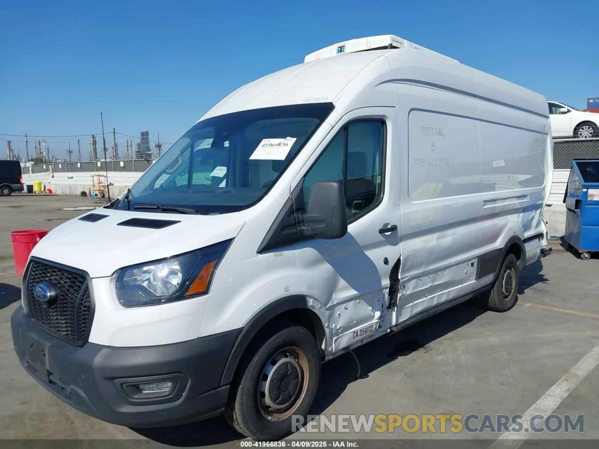 14 Photograph of a damaged car 1FTBW3X83NKA36099 FORD TRANSIT-350 CARGO VAN 2022