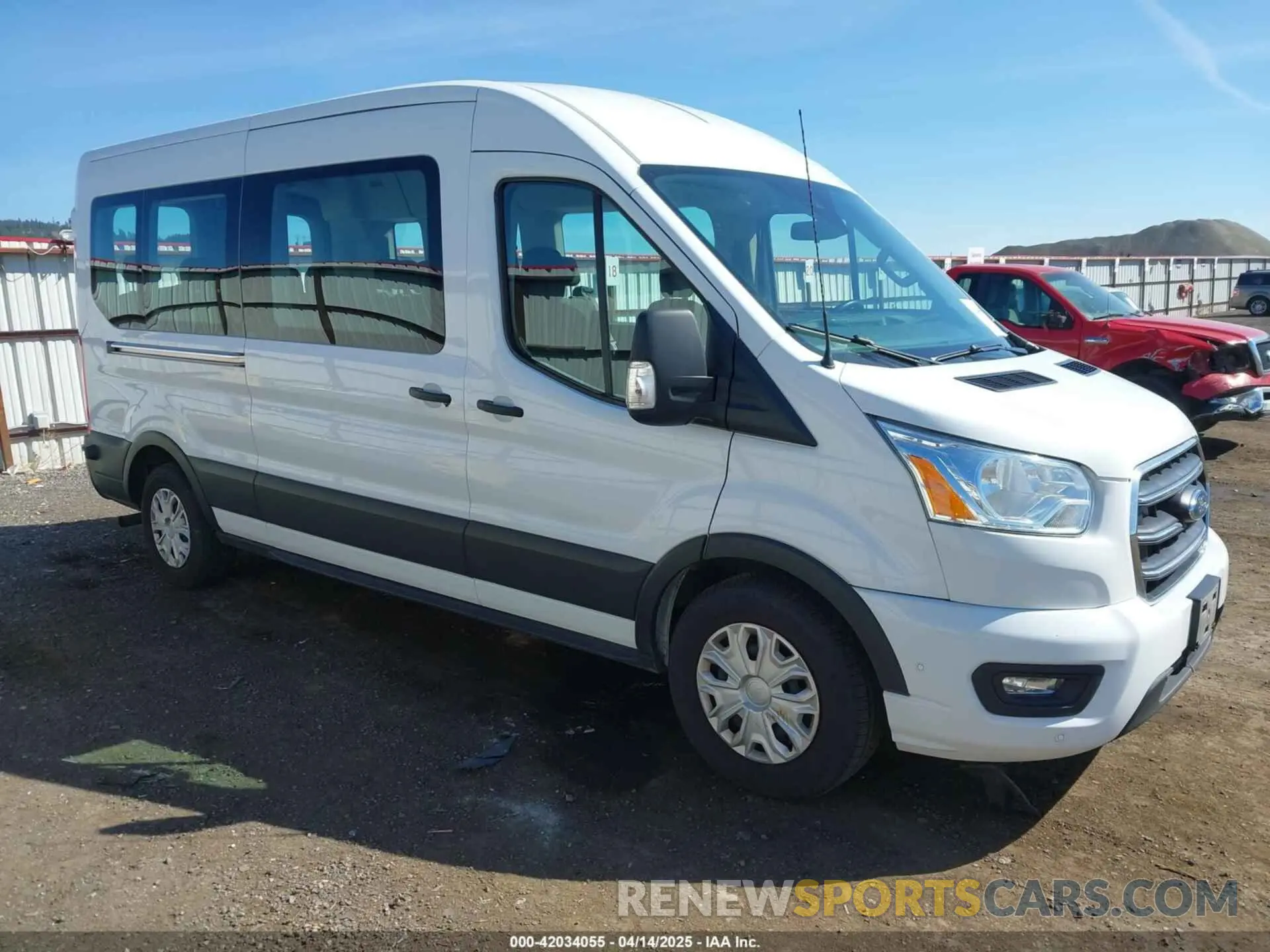 1 Photograph of a damaged car 1FBAX2C85LKA42853 FORD TRANSIT-350 PASSENGER VAN 2020