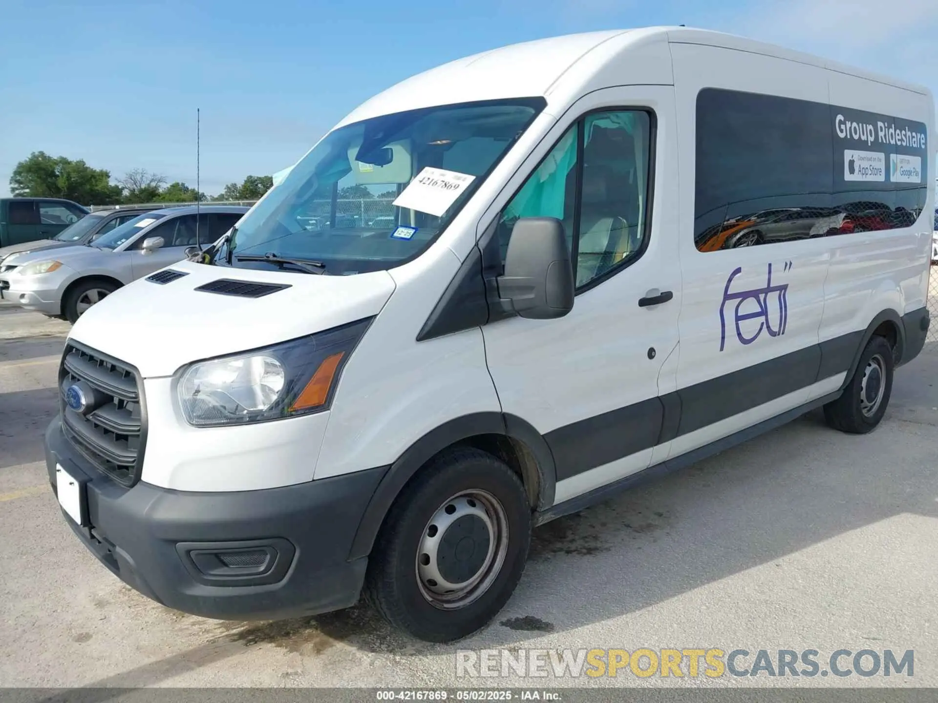 2 Photograph of a damaged car 1FBAX2CG6LKA25681 FORD TRANSIT-350 PASSENGER VAN 2020