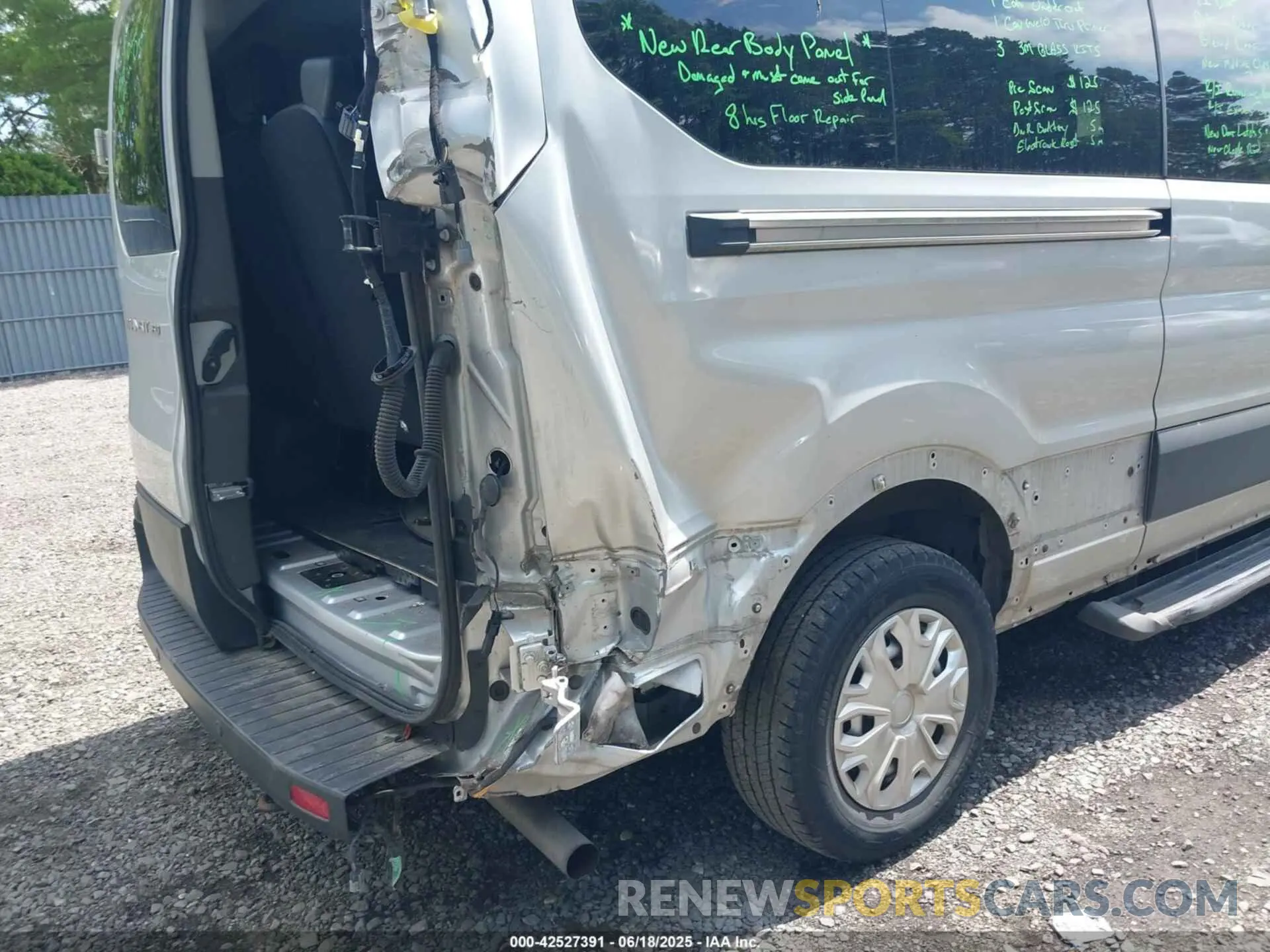6 Photograph of a damaged car 1FBAX2Y85LKA33448 FORD TRANSIT-350 PASSENGER VAN 2020