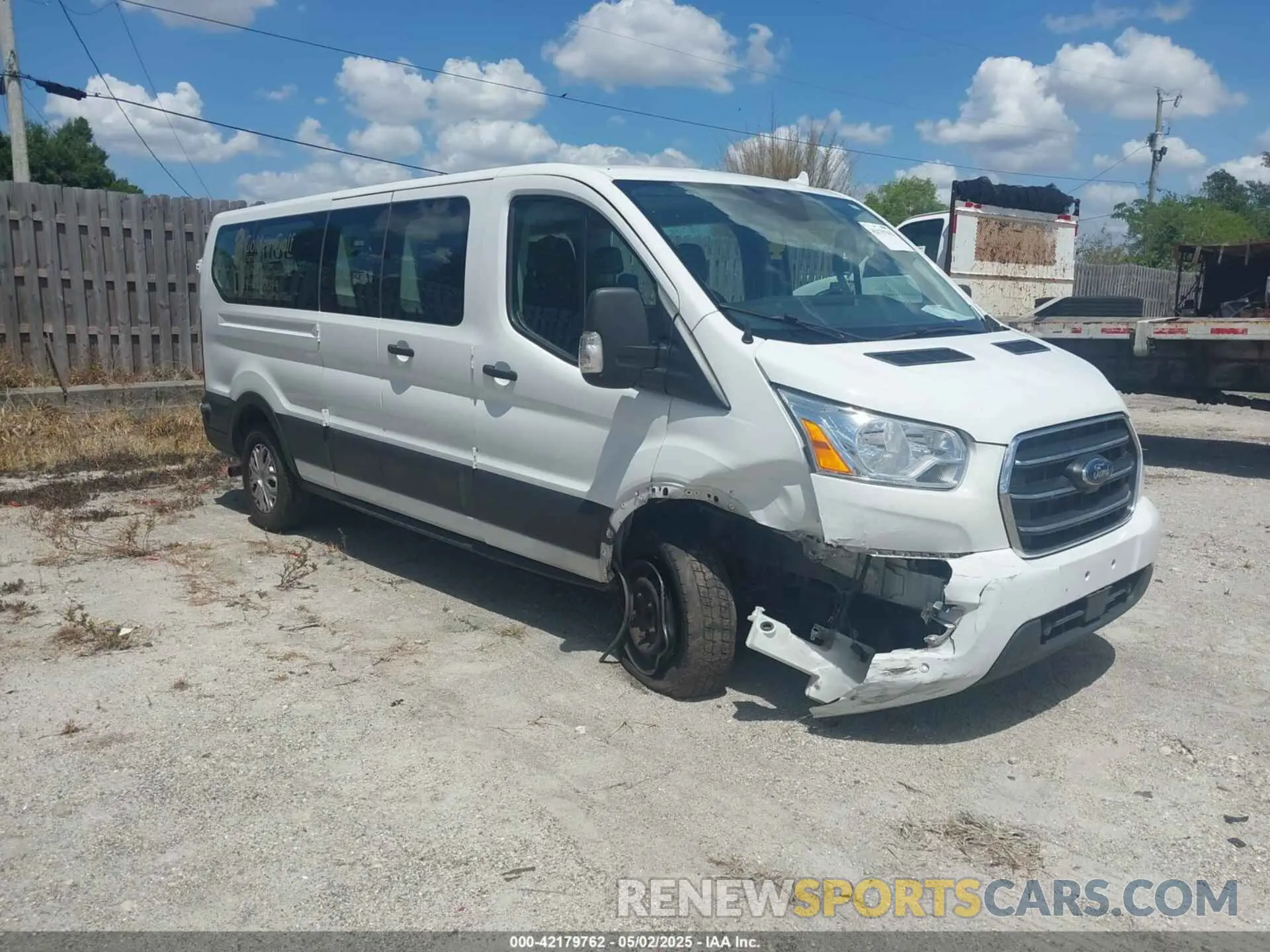 1 Photograph of a damaged car 1FBAX2Y86LKA22944 FORD TRANSIT-350 PASSENGER VAN 2020