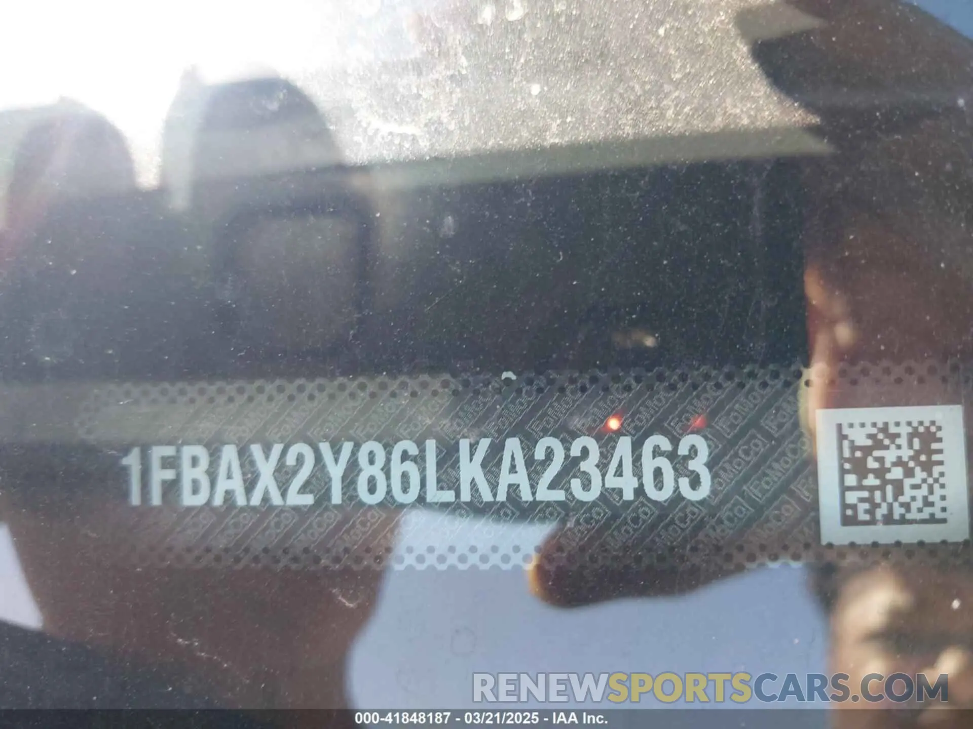 9 Photograph of a damaged car 1FBAX2Y86LKA23463 FORD TRANSIT-350 PASSENGER VAN 2020