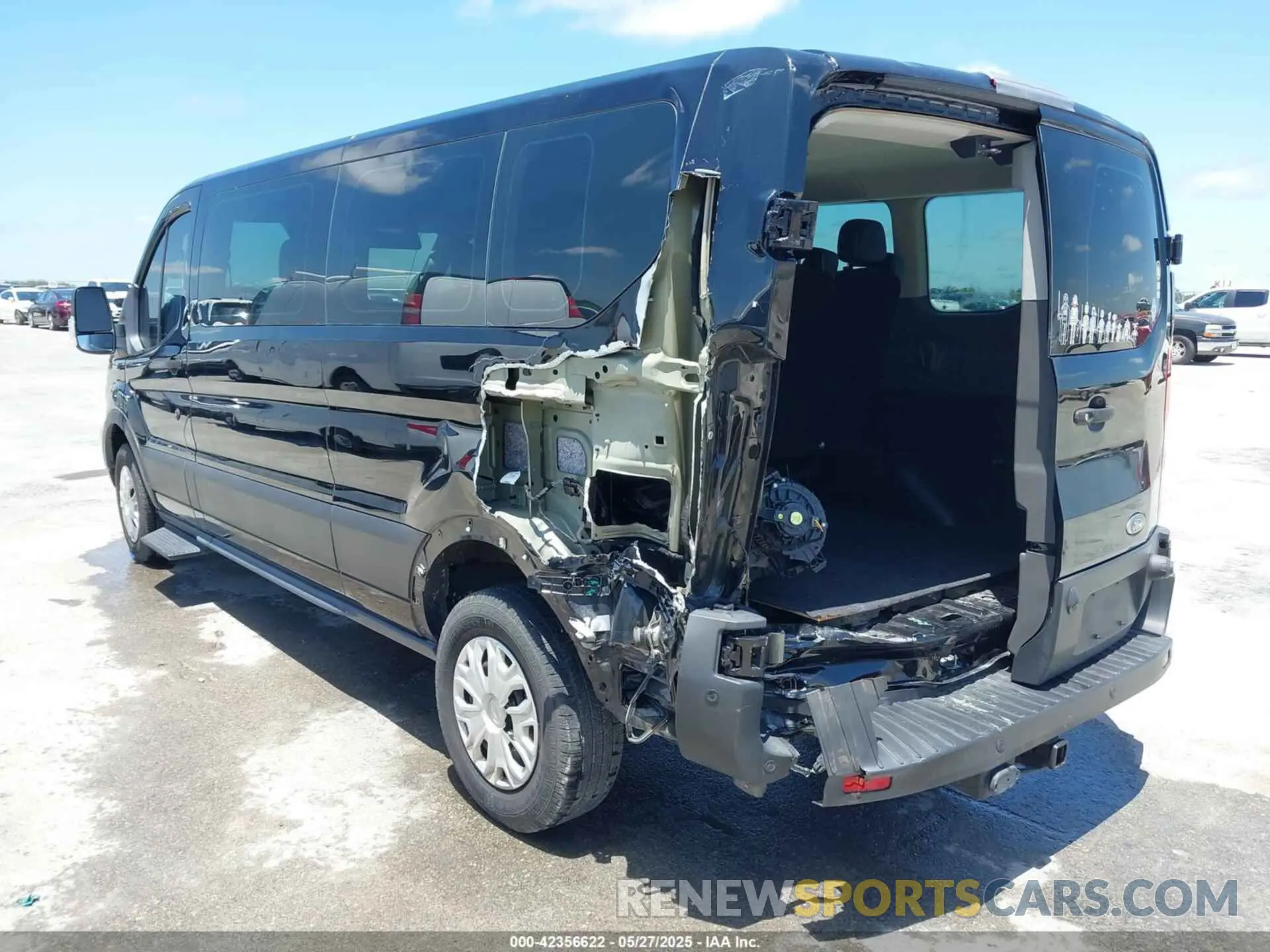 3 Photograph of a damaged car 1FBAX2YG0LKA55428 FORD TRANSIT-350 PASSENGER VAN 2020
