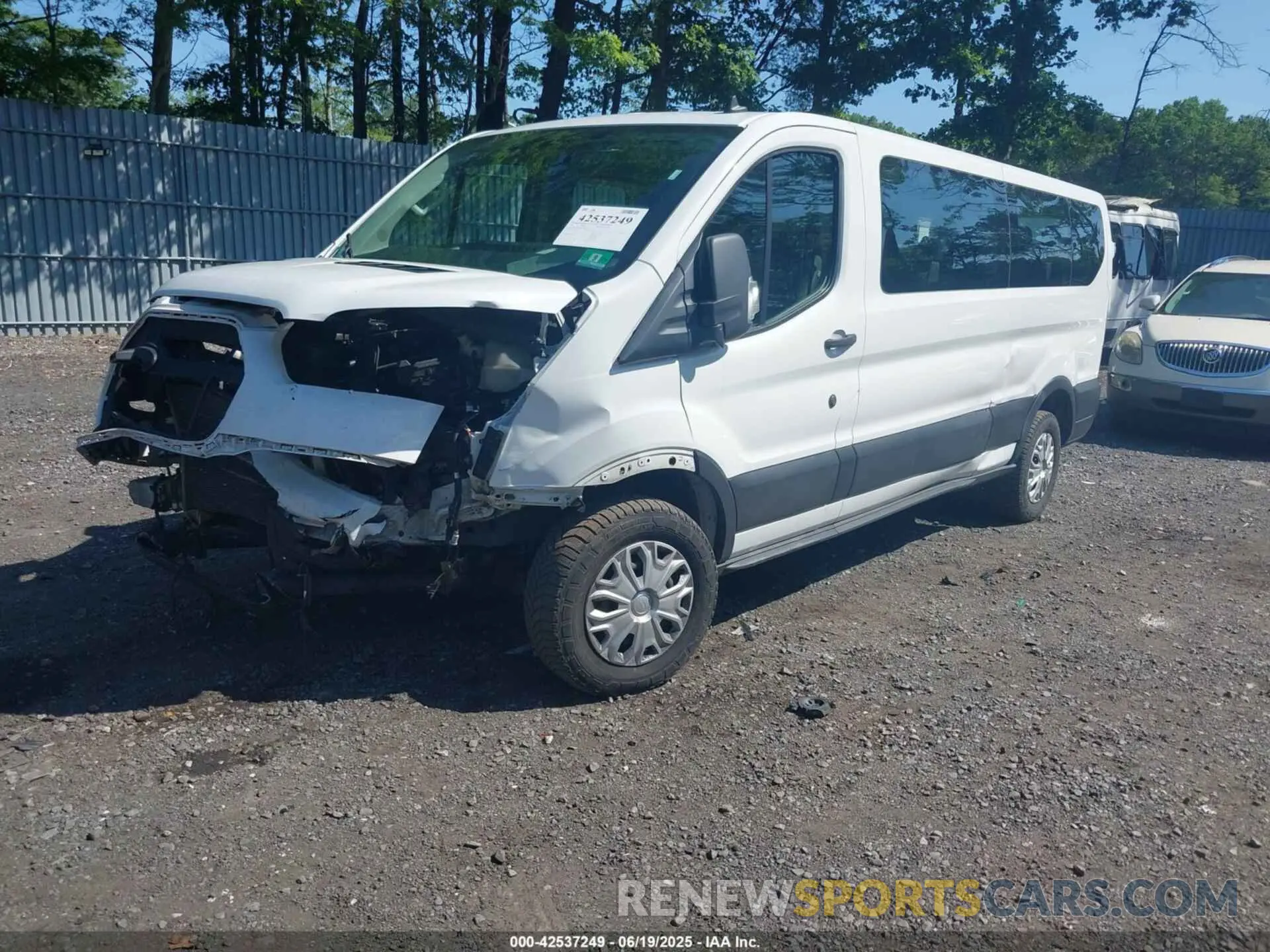 2 Photograph of a damaged car 1FBAX2Y80MKA30684 FORD TRANSIT-350 PASSENGER VAN 2021